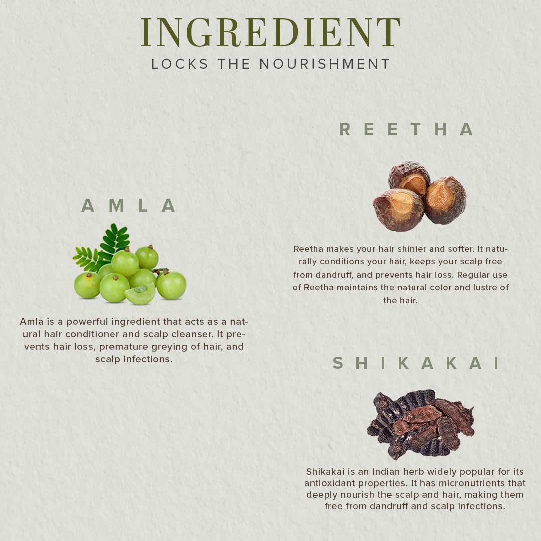 Khadi Natural Organic Shikakai Powder For Hair Wash - 150gm