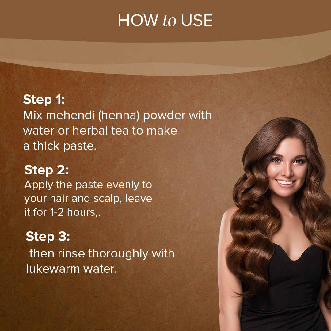 Khadi Natural Brown Mehndi for Hair Combo Pack Of 2 - 75gm Each