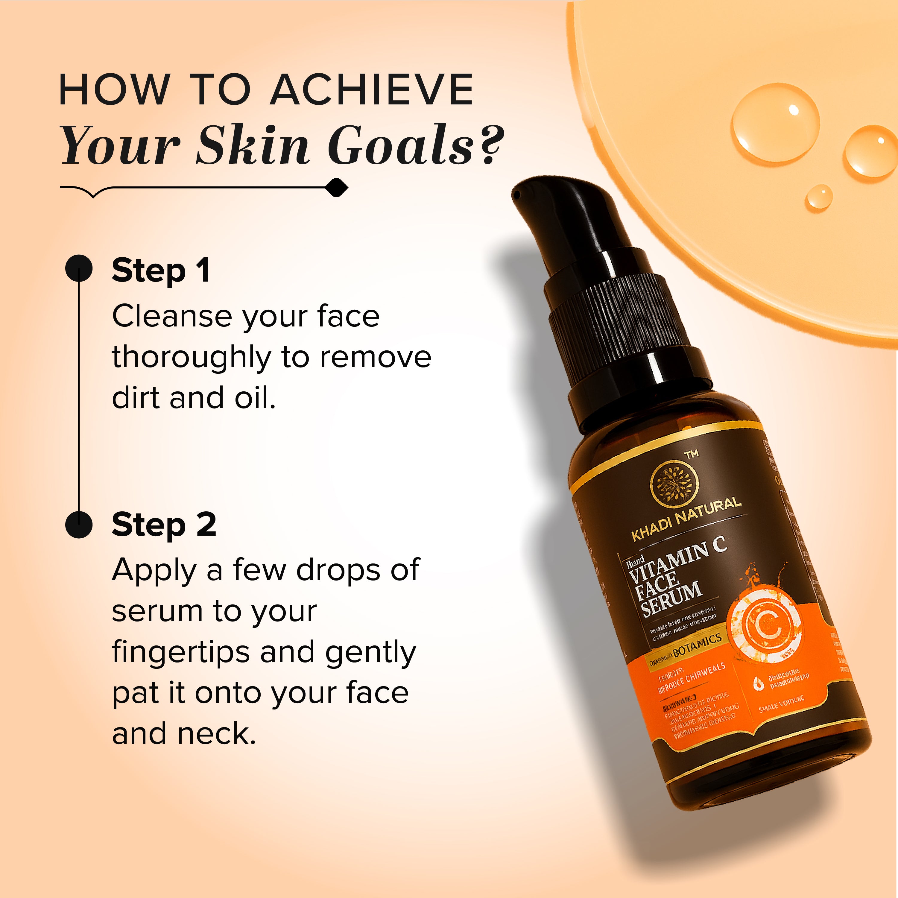 Khadi Natural Vitamin C Face Serum - 30ml