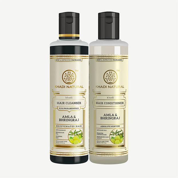 Khadi Natural Daily Hair Strengthening & Conditioning Care Kit - 2 Step Set