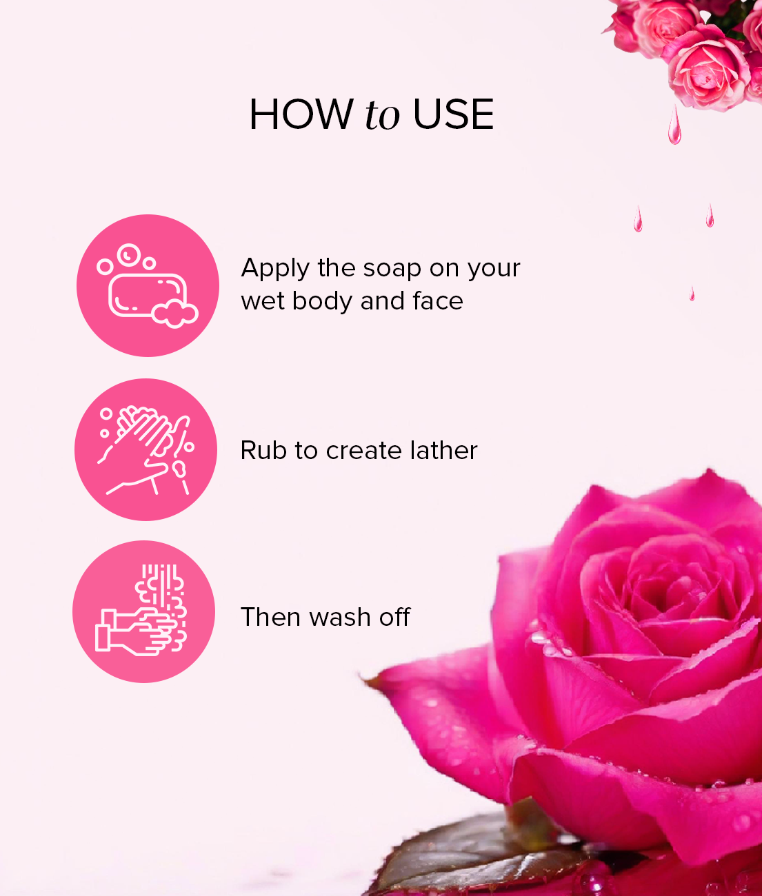 Khadi Natural Rosewater Soap Combo Pack Of 3 β 125gm Each