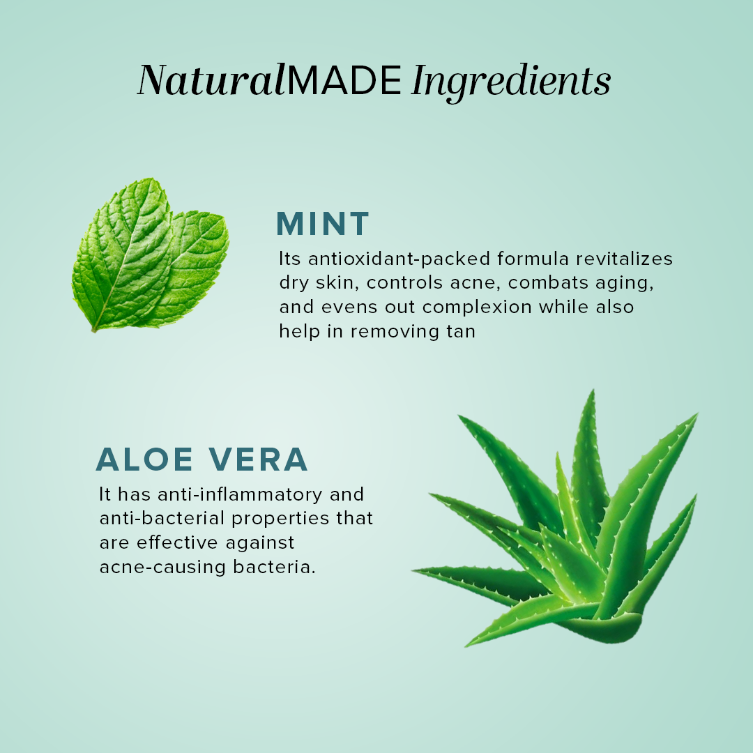 Khadi Natural Mint & Aloevera Face Massage Gel - 100gm Sale