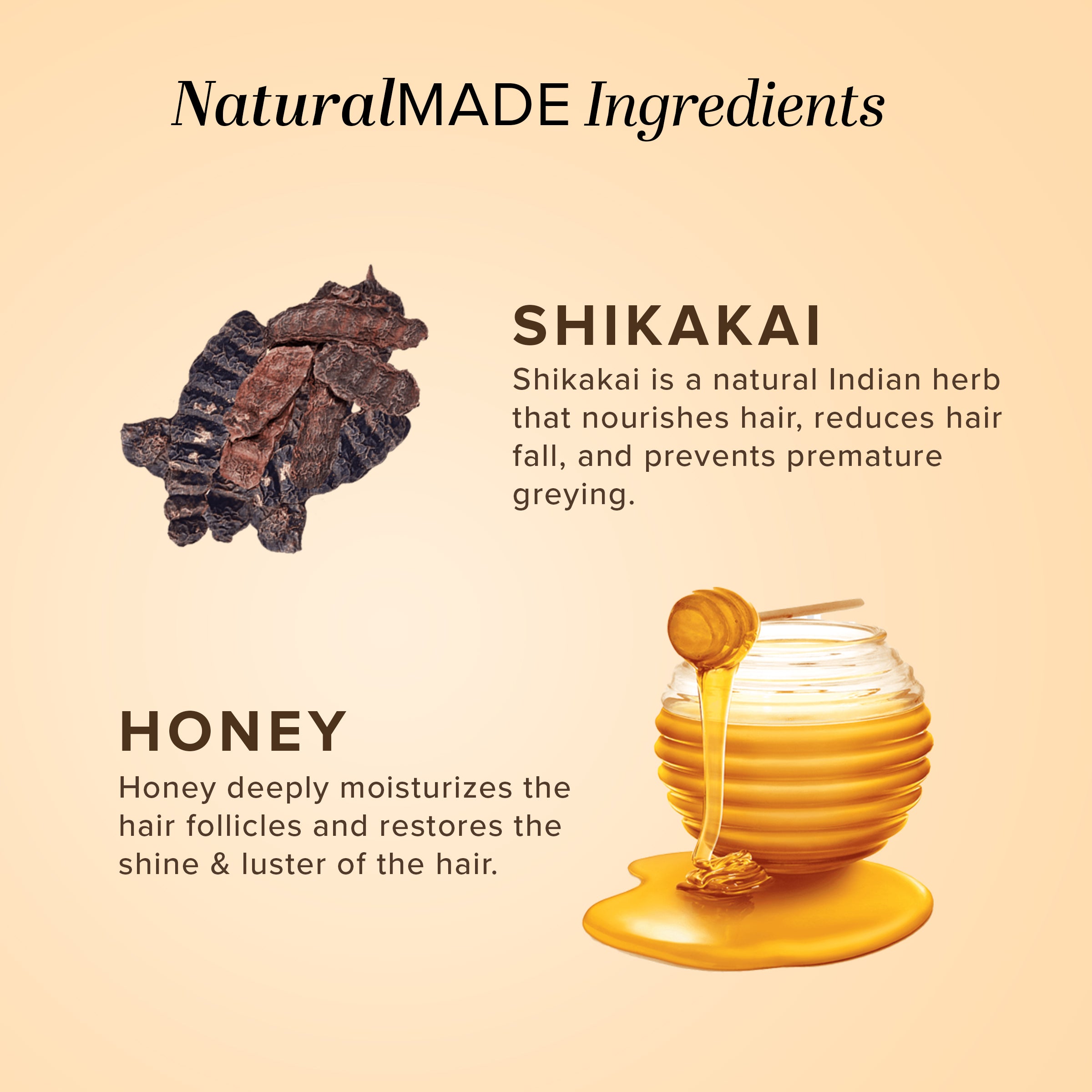 Khadi Natural Shikakai & Honey Cleanser & Conditioner SLS & Paraben Free Combo - 210ml Each Sale