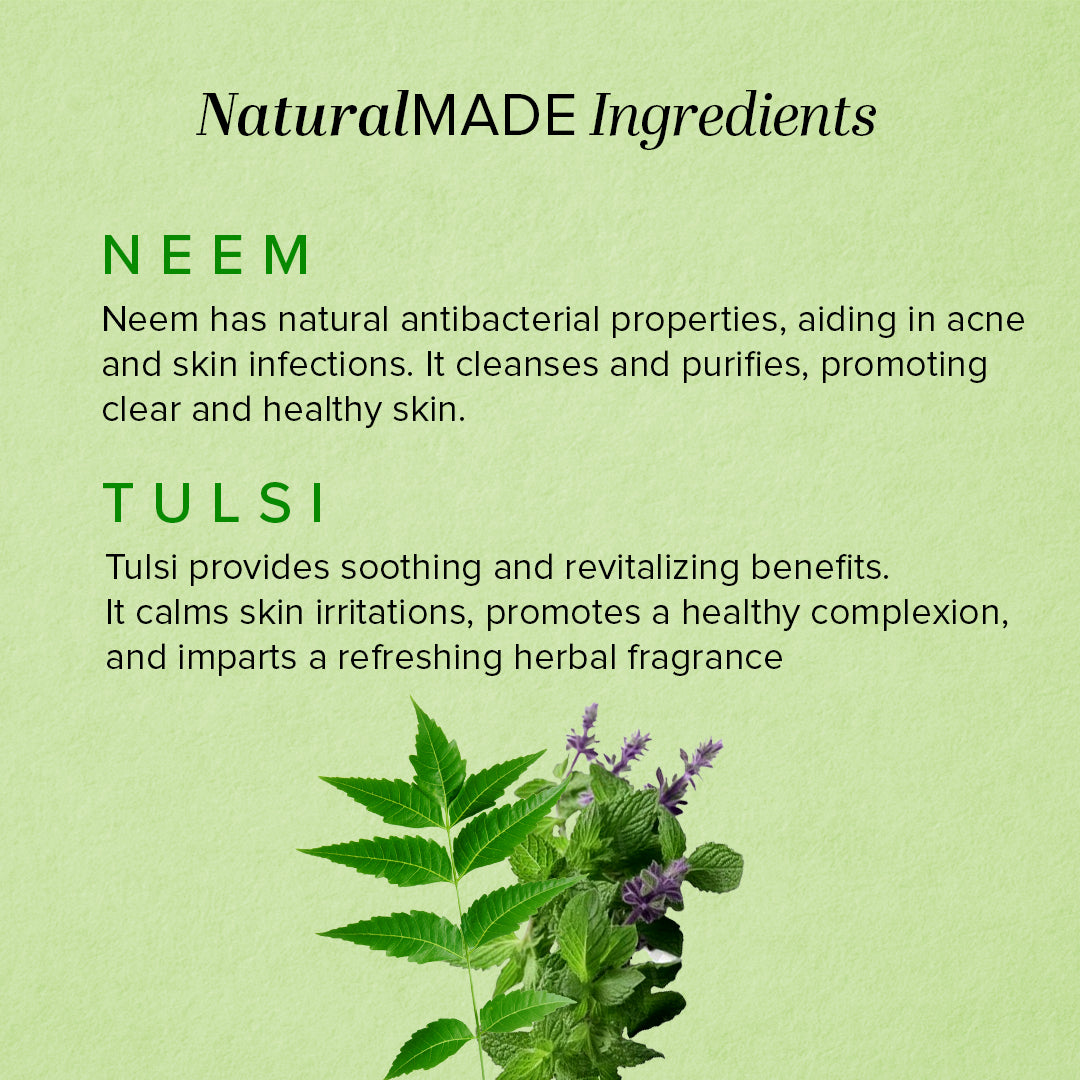 Khadi Natural Herbal Neem Tulsi Soap Combo Pack Of 3 β 125gm Each