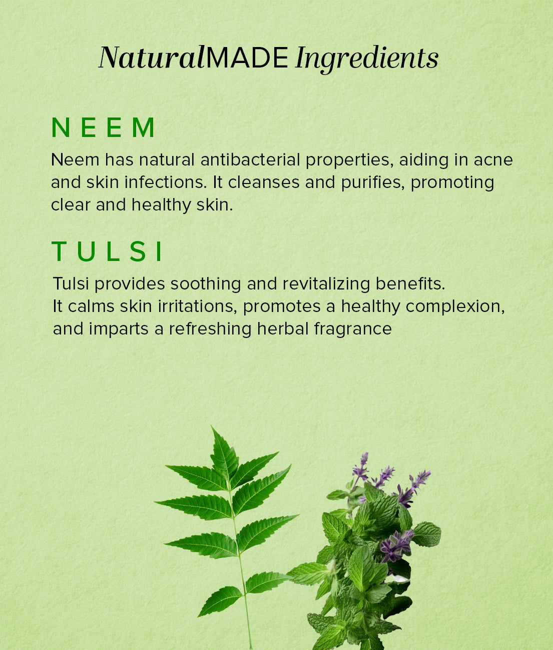 Khadi Natural Herbal Neem Tulsi Soap Combo Pack Of 5 โ 125gm Each