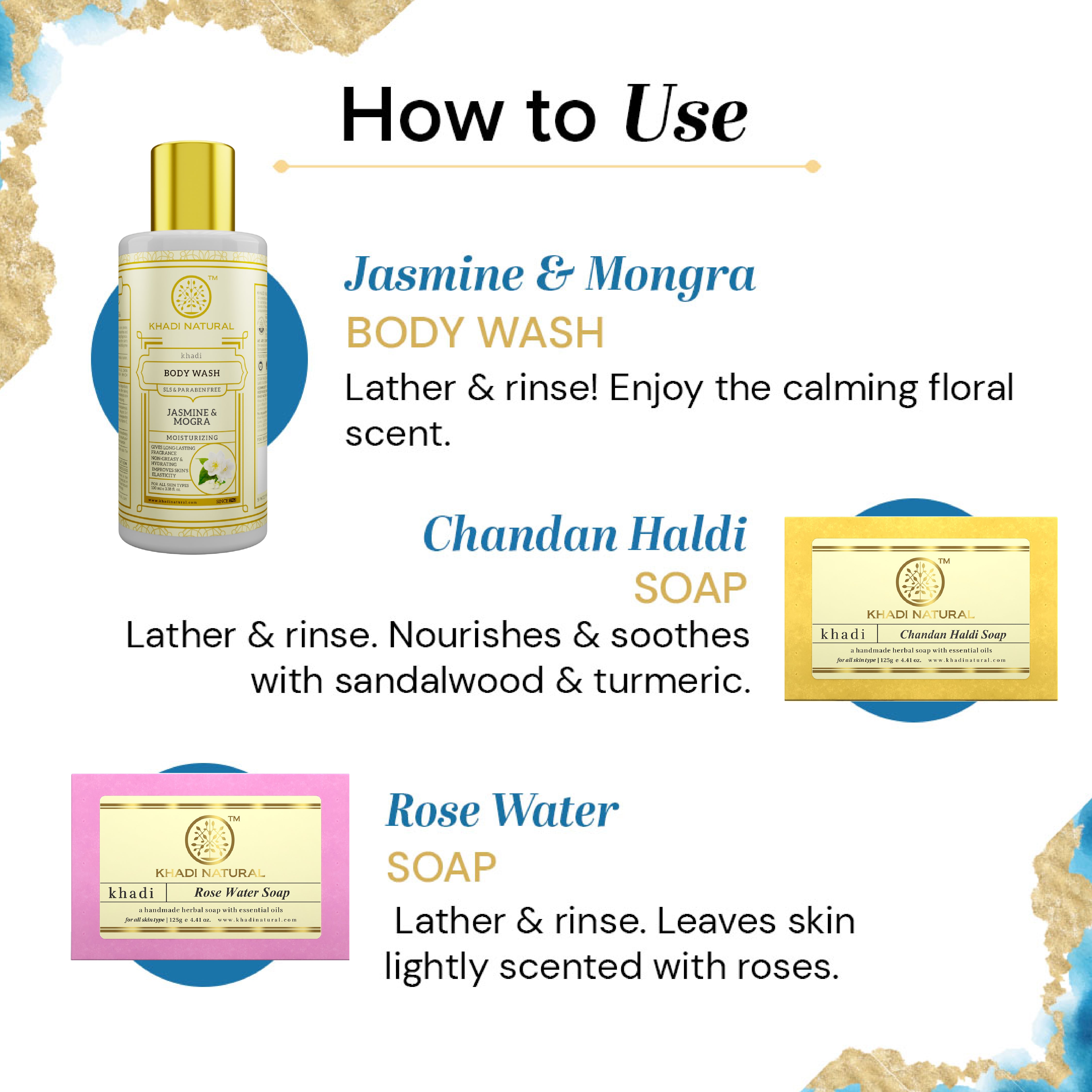 Khadi Natural Refreshing Bath Pack Bath Kit Free Size