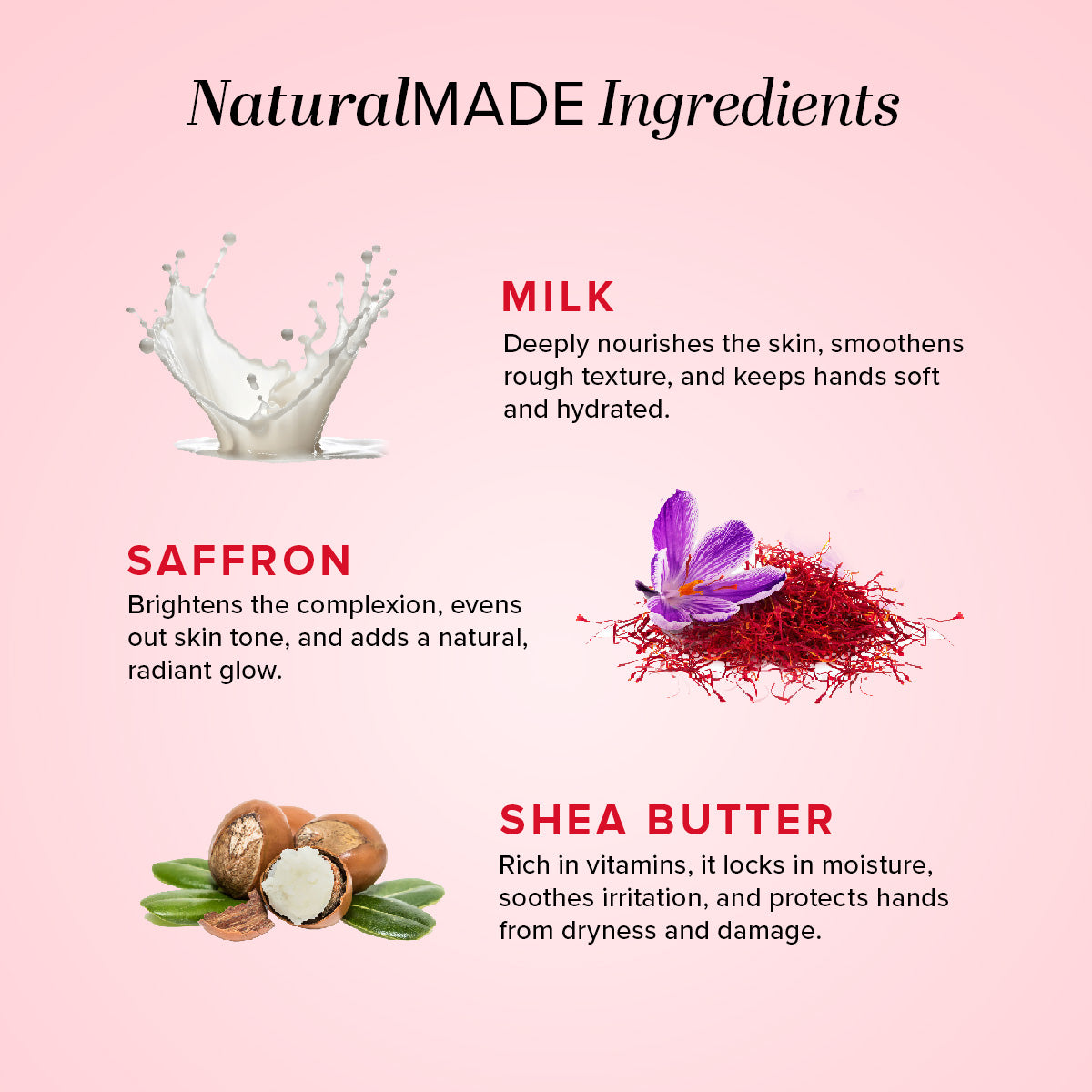 Khadi Natural Hand Cream Milk & Saffron with Sheabutter - 100gm