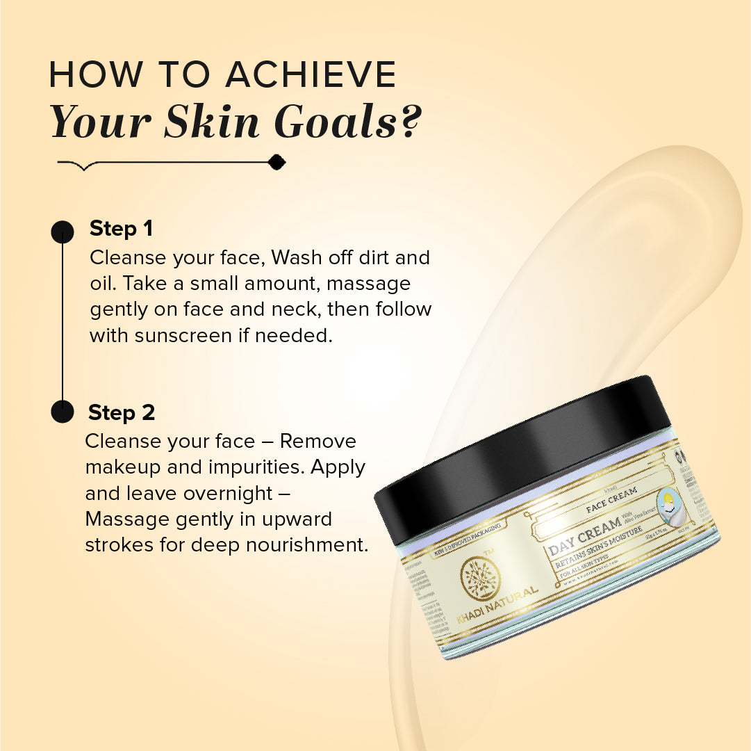 Khadi Natural Day Bright & Night Repair Cream Combo - Pack of 2 (50gm Each)