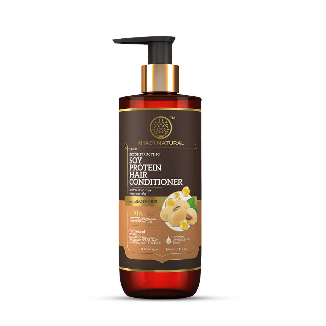 Khadi Natural Soy Protein Hair Conditioner - Powered Botanics - 310ml