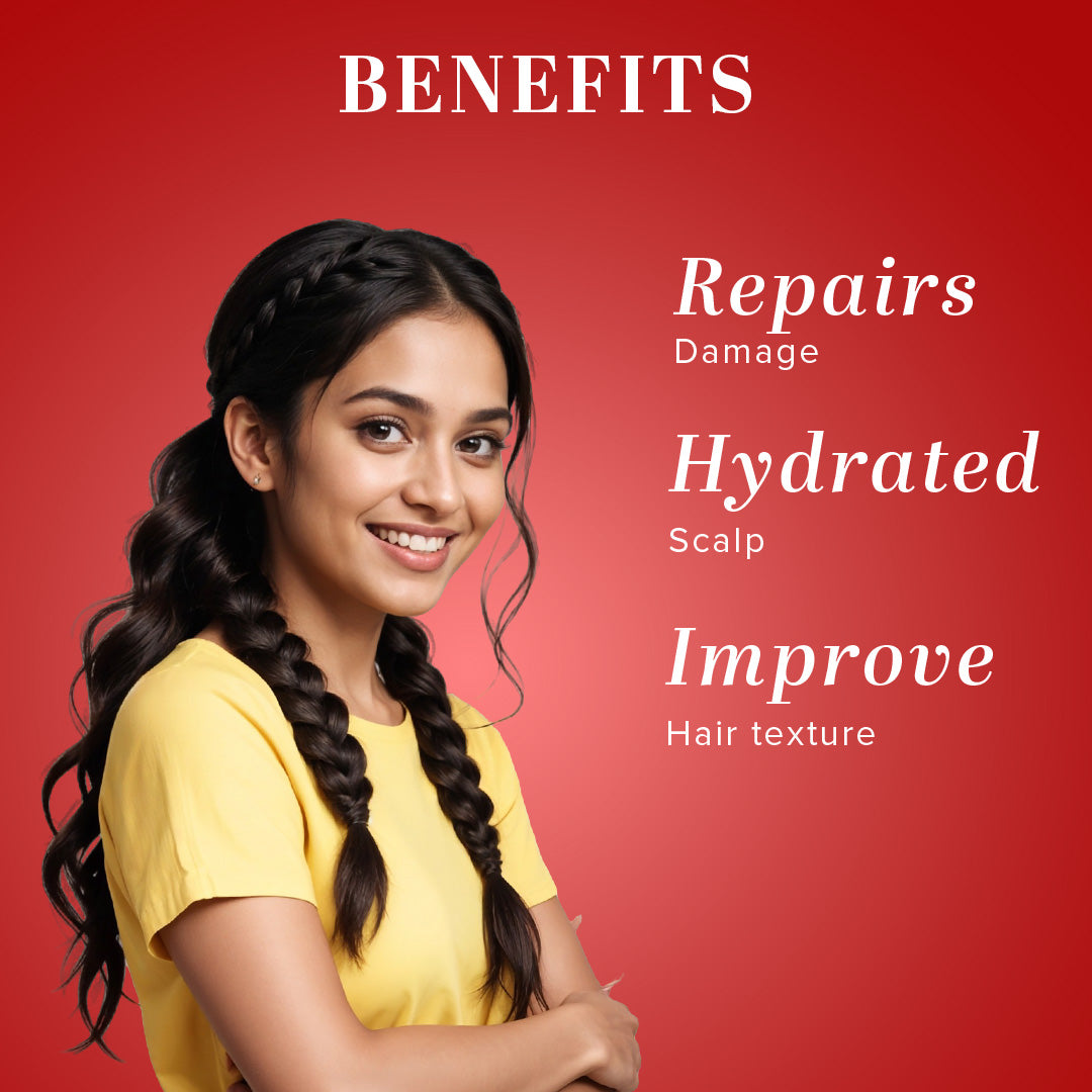 Khadi Natural Hibiscus & Aloe Vera Hair Mask - SLS, Parabens & Color Free - 200gm