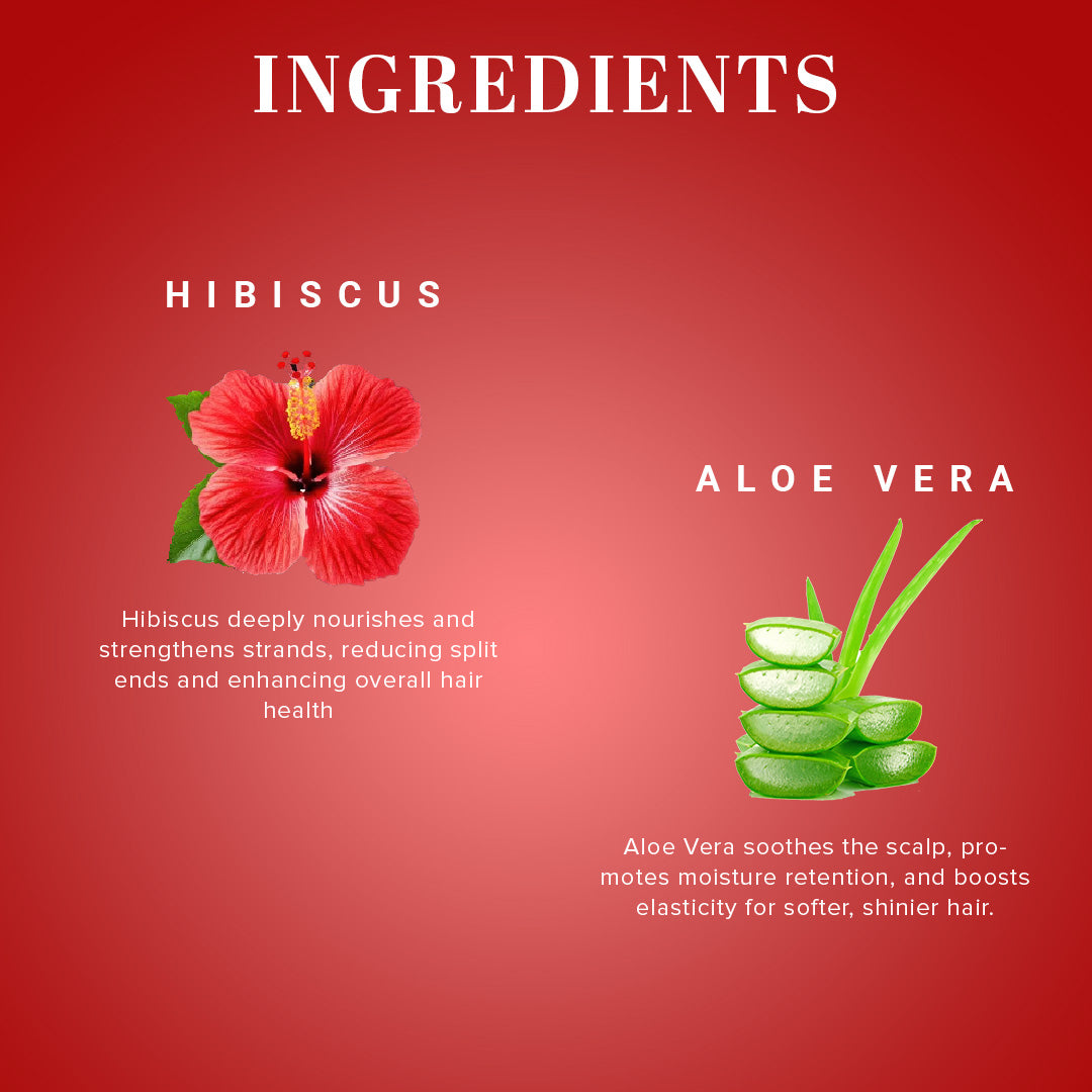 Khadi Natural Hibiscus & Aloe Vera Hair Mask - SLS, Parabens & Color Free - 200gm