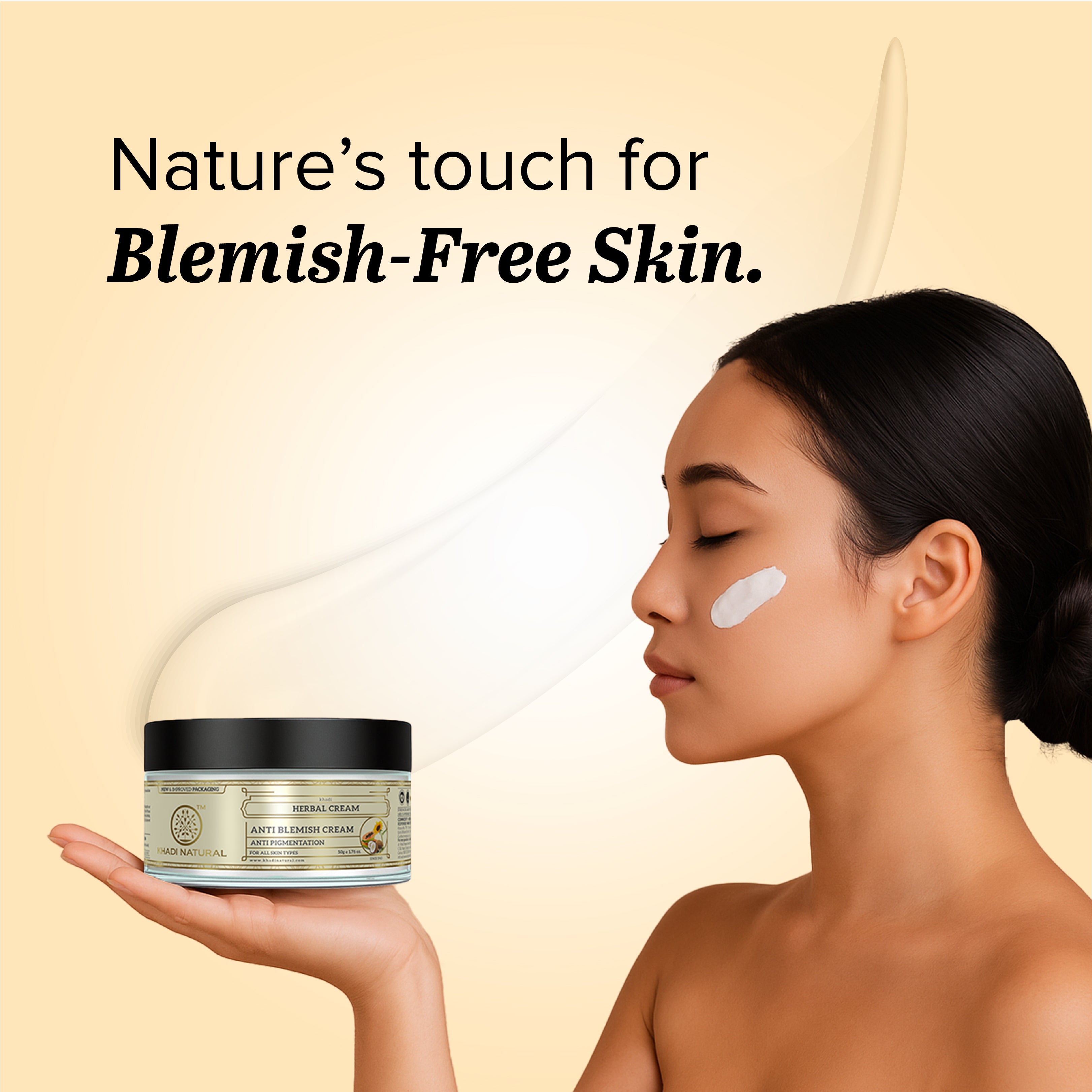 Khadi Natural Herbal Anti Blemish Cream - 50gm
