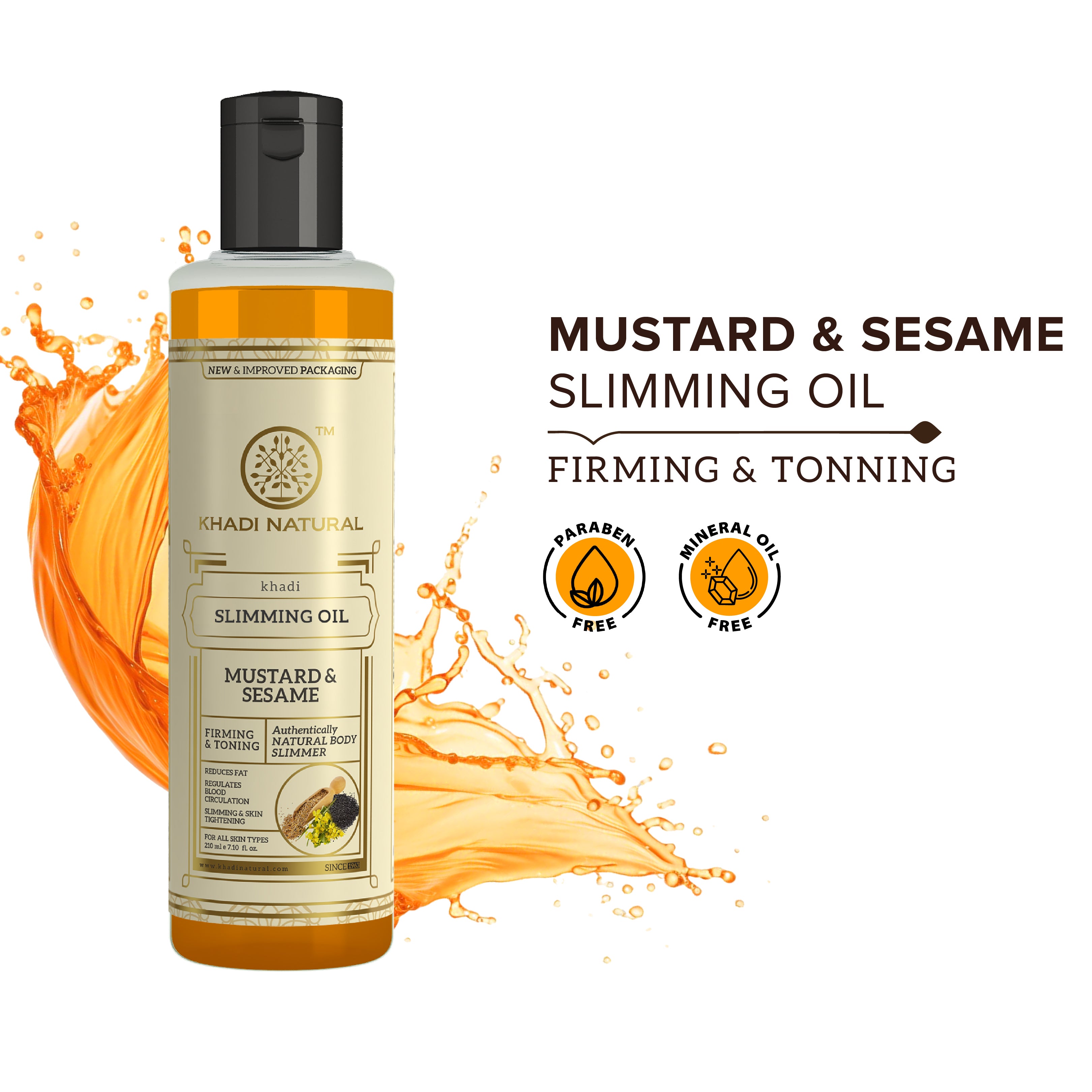 Khadi Natural Slimming Oil - 210ml Sale