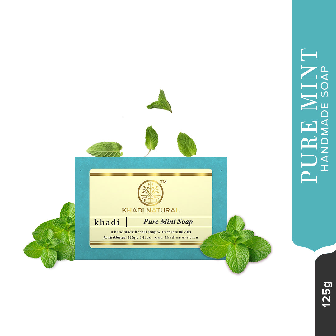 Khadi Natural Pure Mint Soap 125g