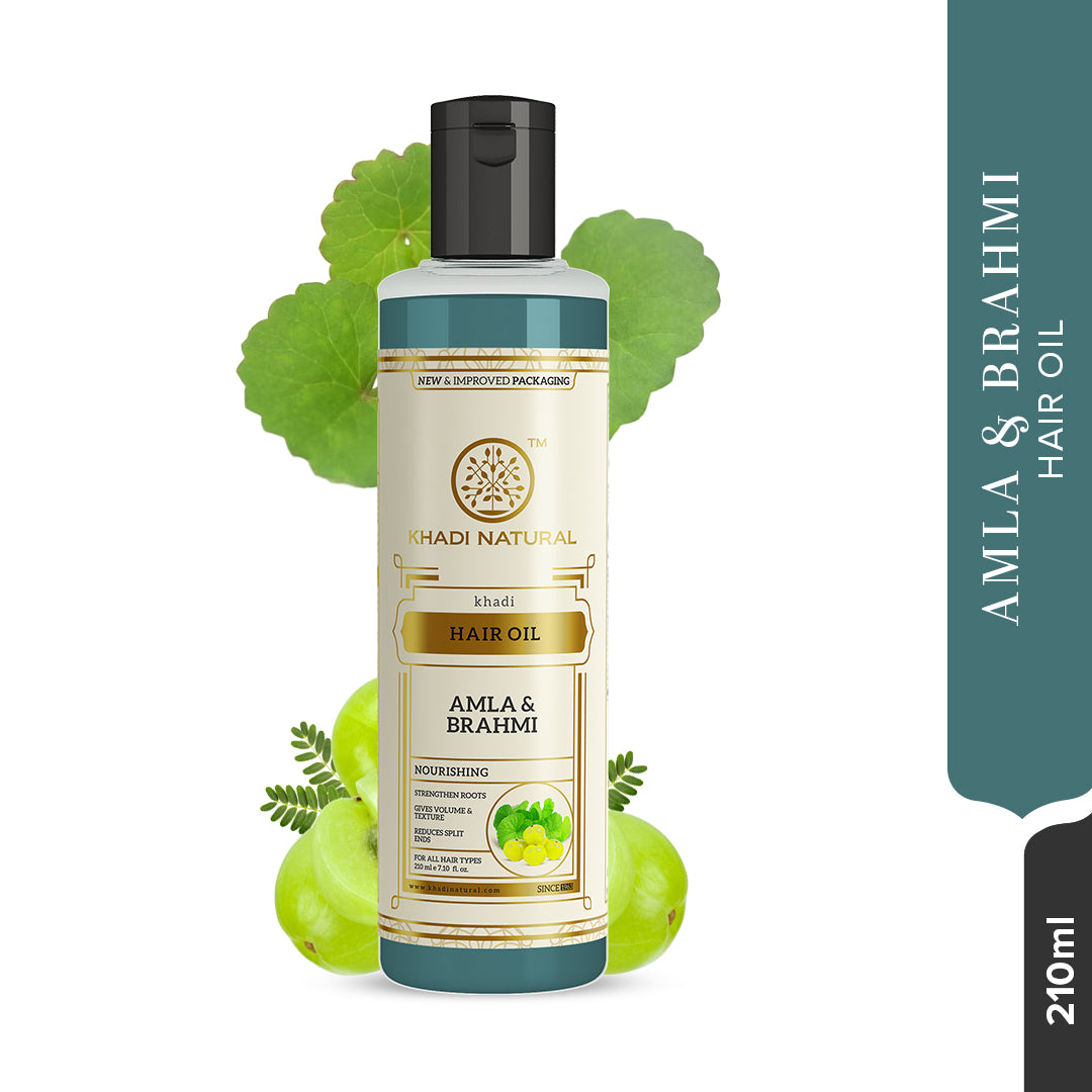 Khadi Natural Amla & Brahmi Hair Oil-210 ml