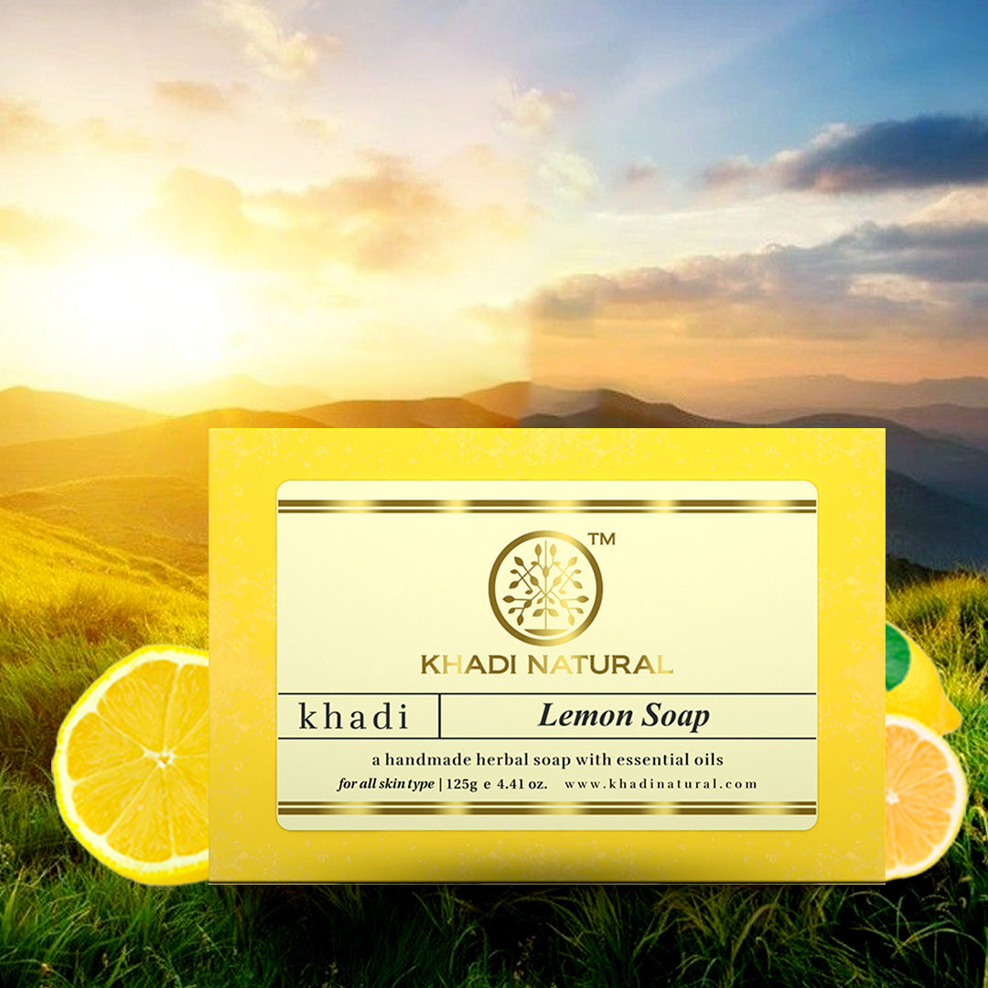Khadi Natural Herbal Lemon Soap Combo Pack Of 5 – 125gm Each