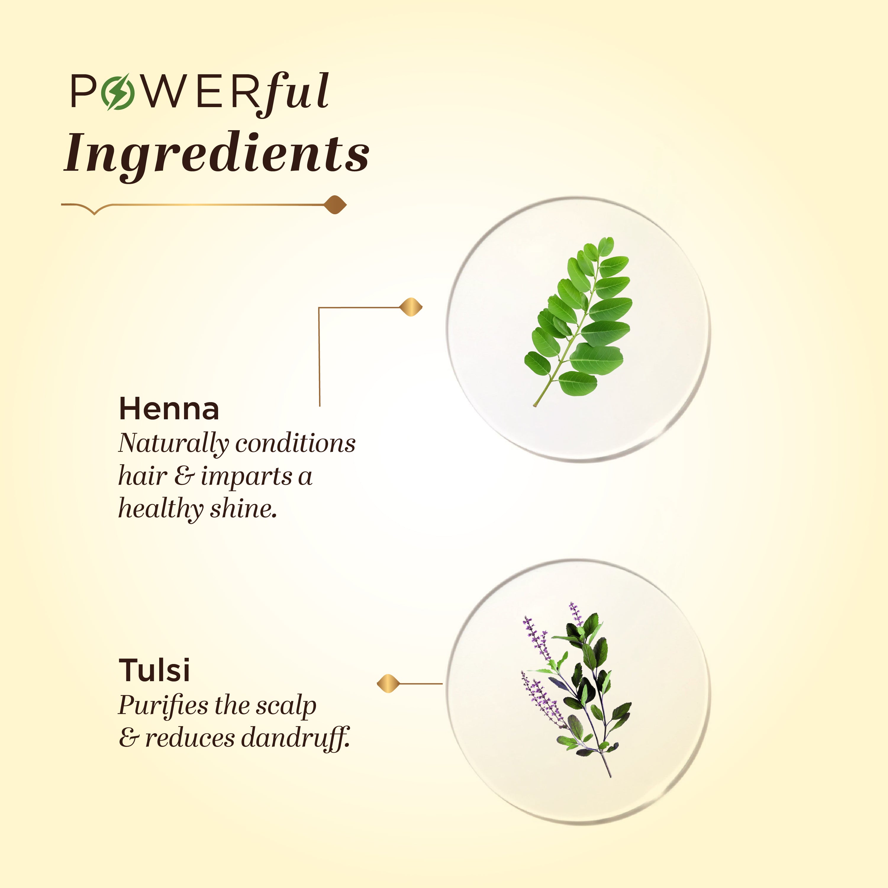 Khadi Natural Henna Tulsi Extra Conditioning Hair Cleanser (SLS & Paraben Free) & Henna Tulsi Hair Conditioner Combo Pack of 2 – 210ml Each