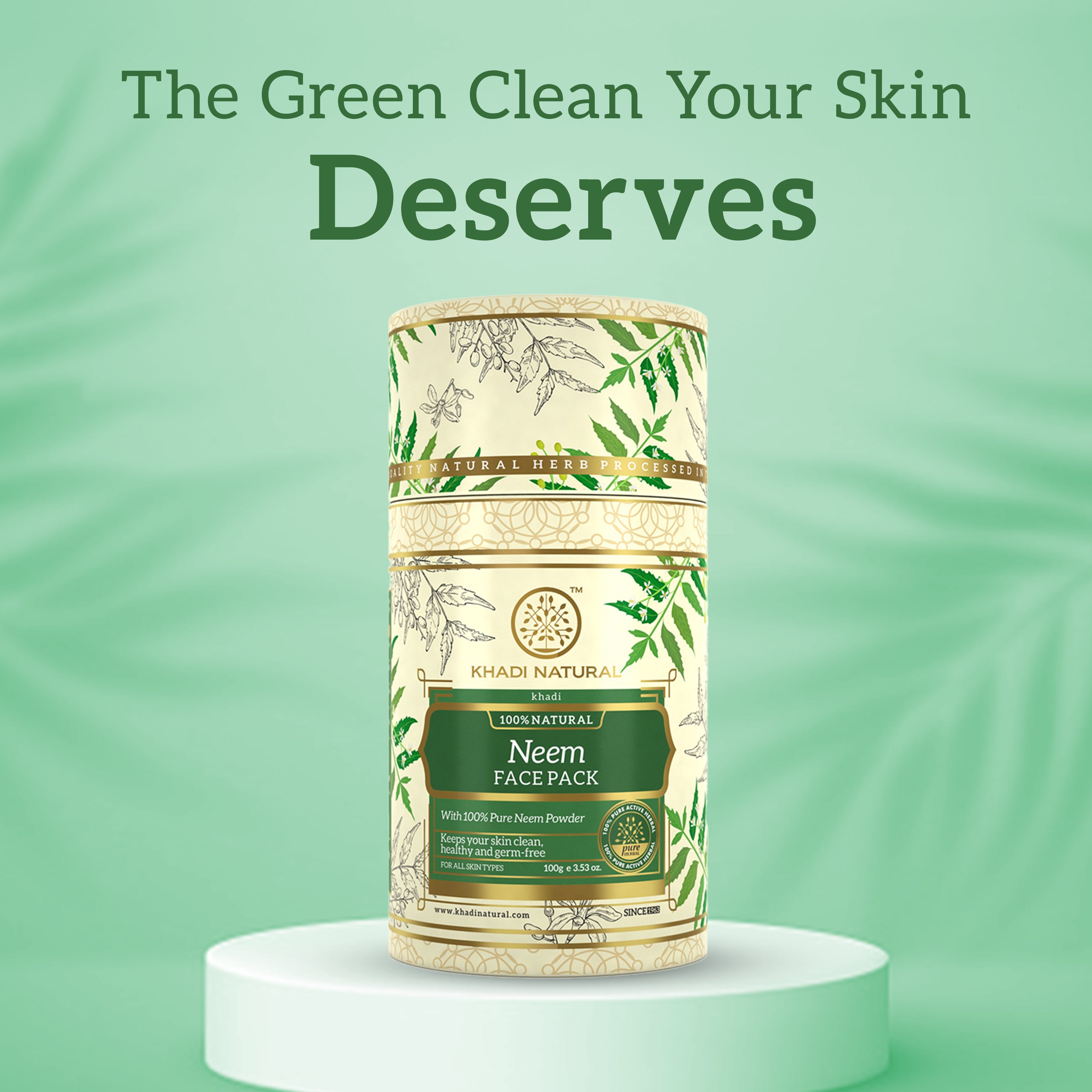 Khadi Natural Neem Face Pack - 100gm