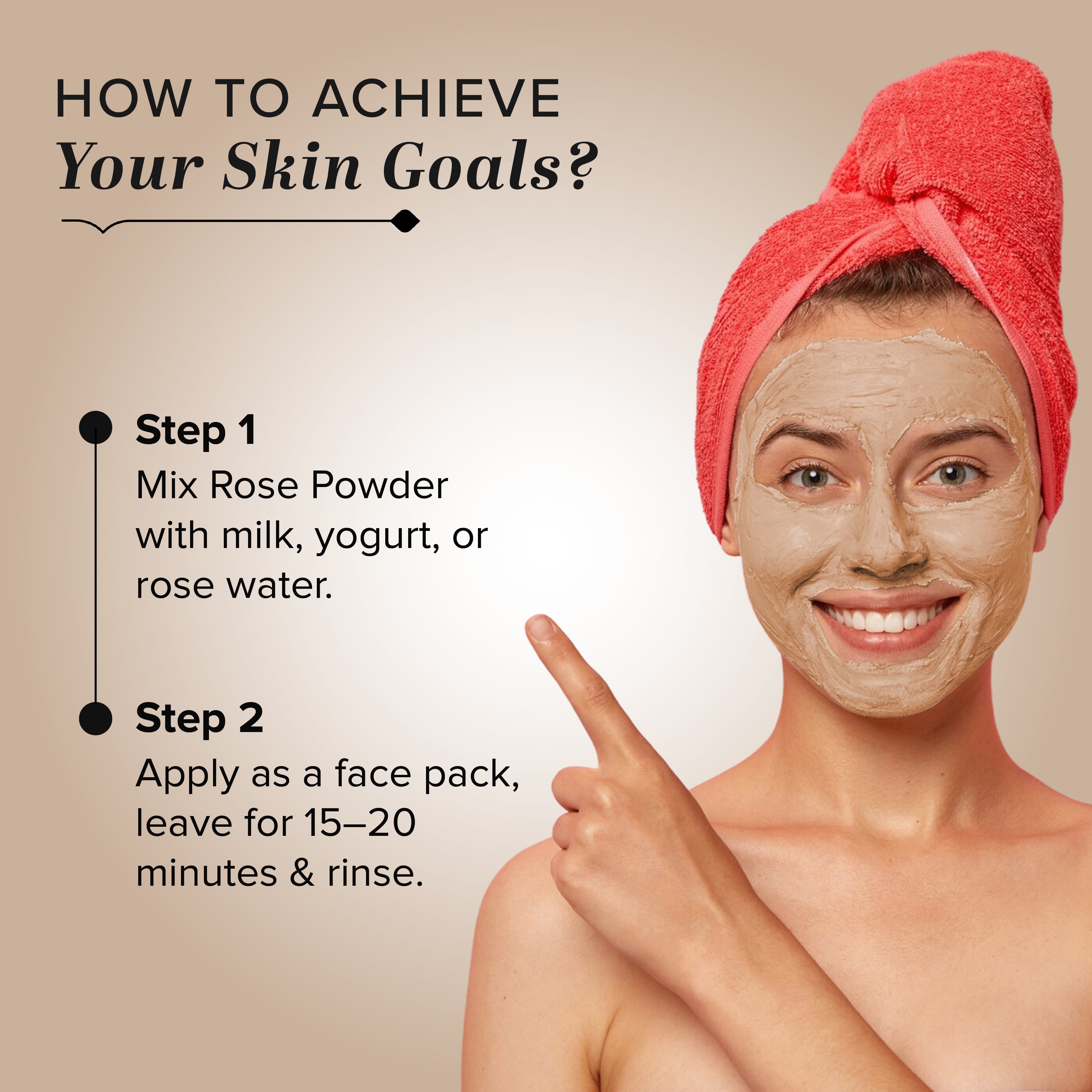 Khadi Natural Organic Rose Petals Powder For Face Care - 100% Natural - 100gm