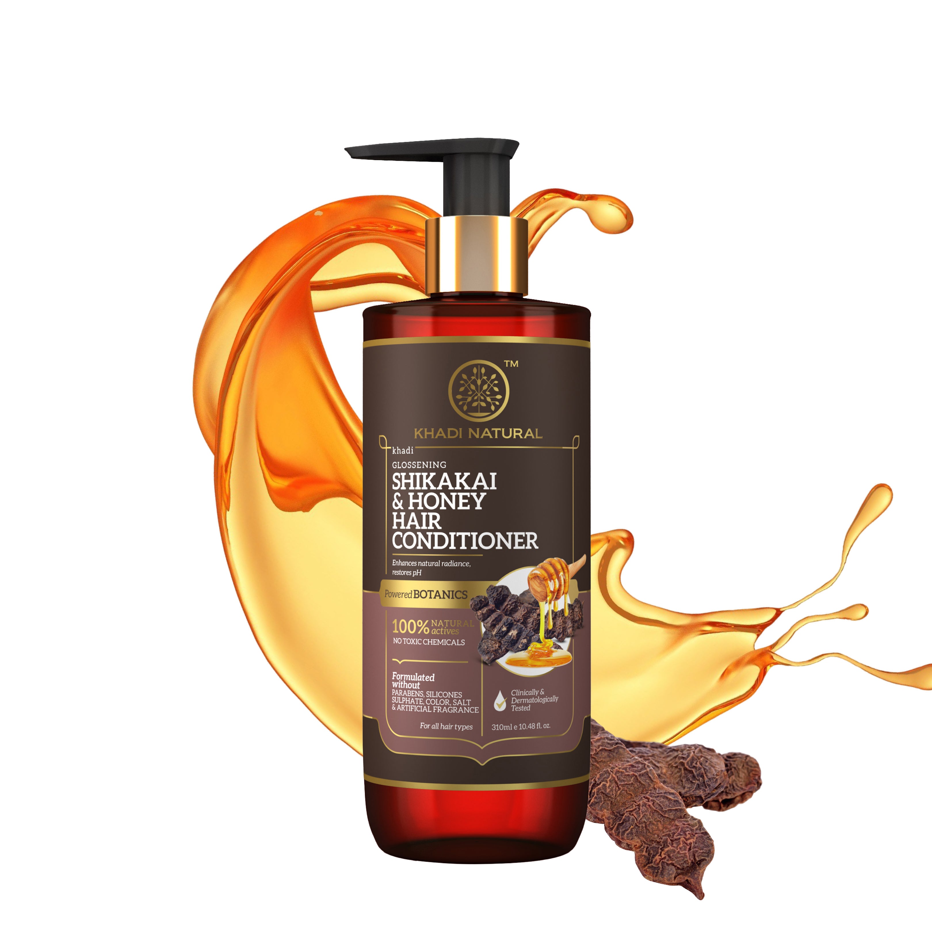 Khadi Natural Shikakai & Honey Hair Conditioner-Powered Botanics - 310ml