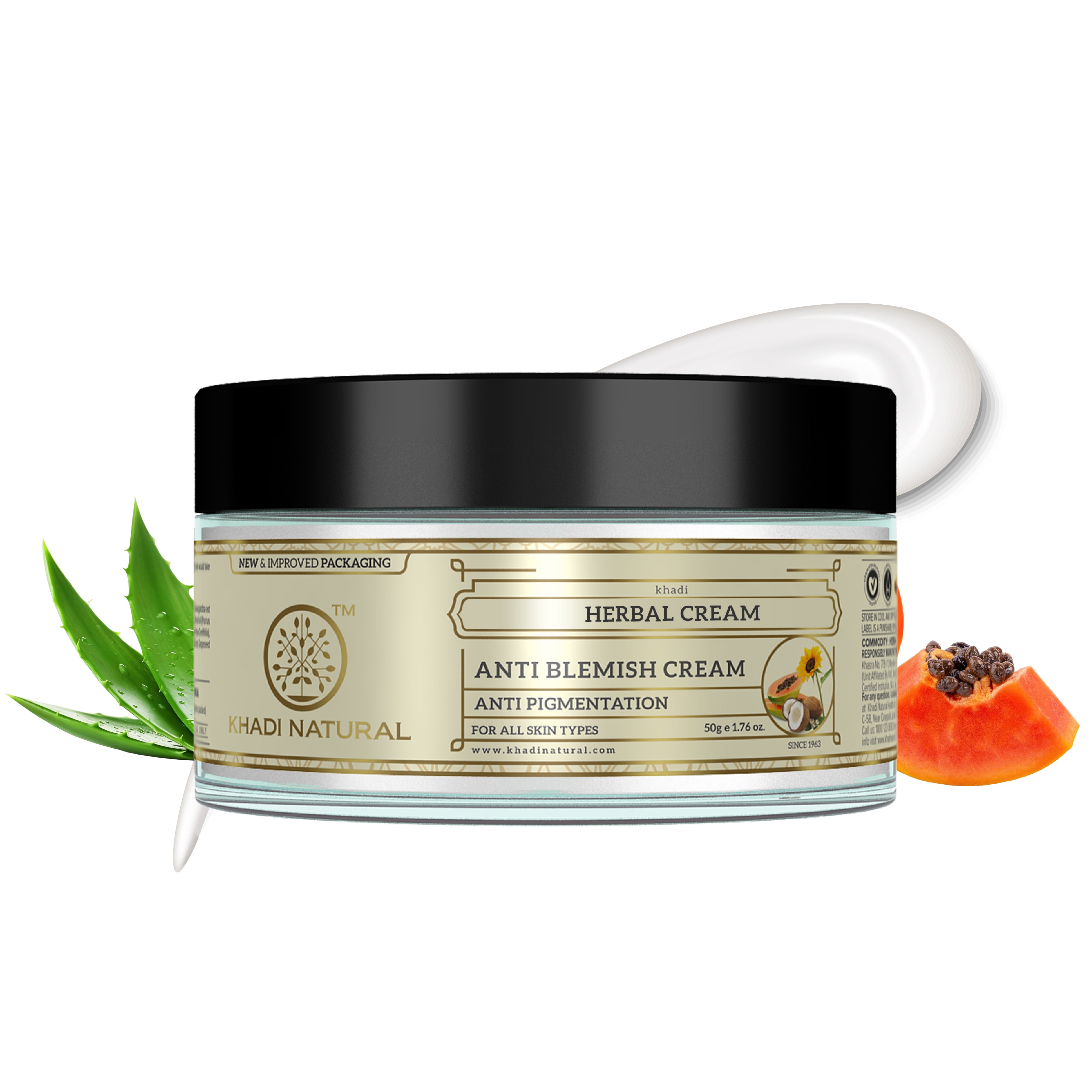 Khadi Natural Herbal Anti Blemish Cream - 50gm