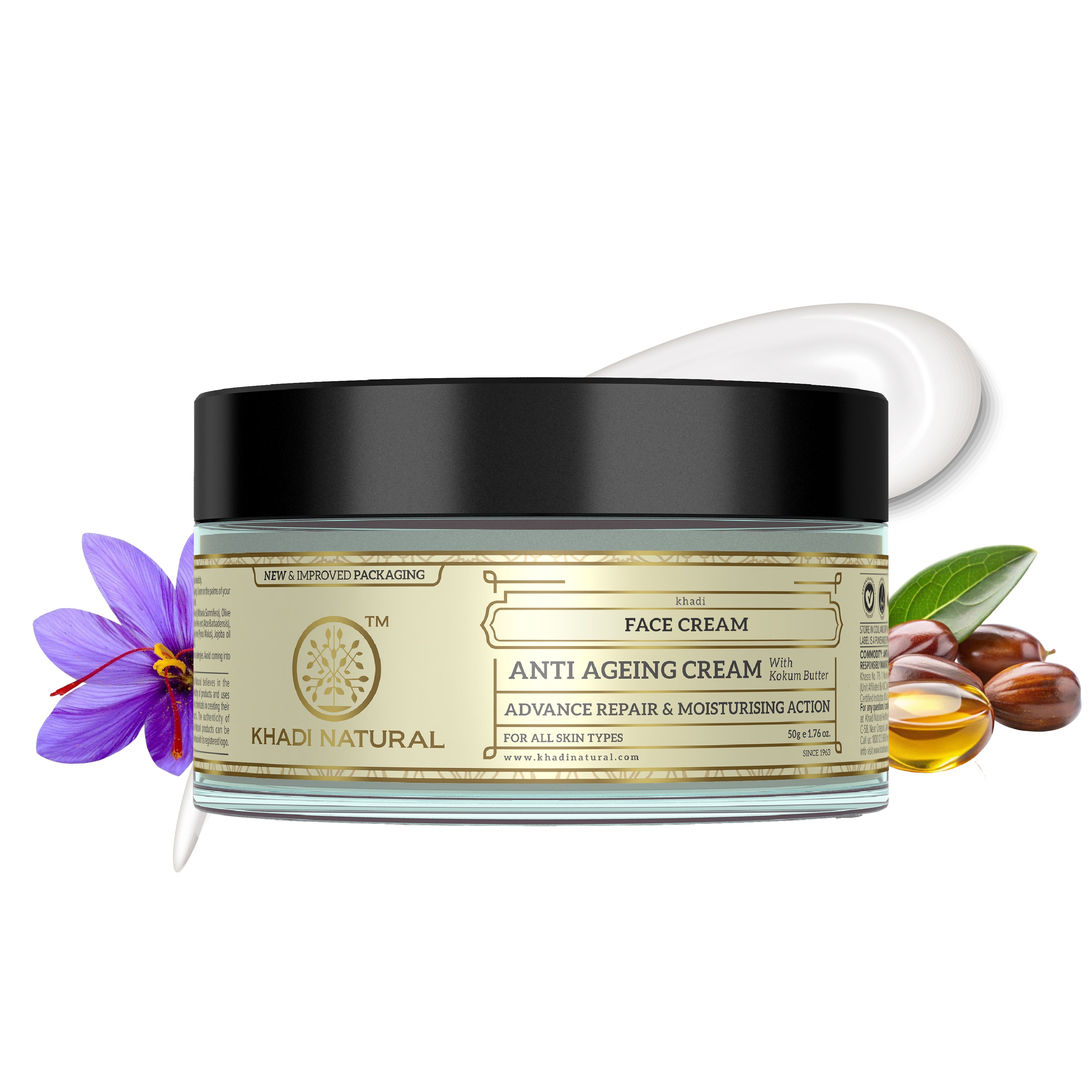 Khadi Natural Herbal Anti Ageing Cream - 50gm