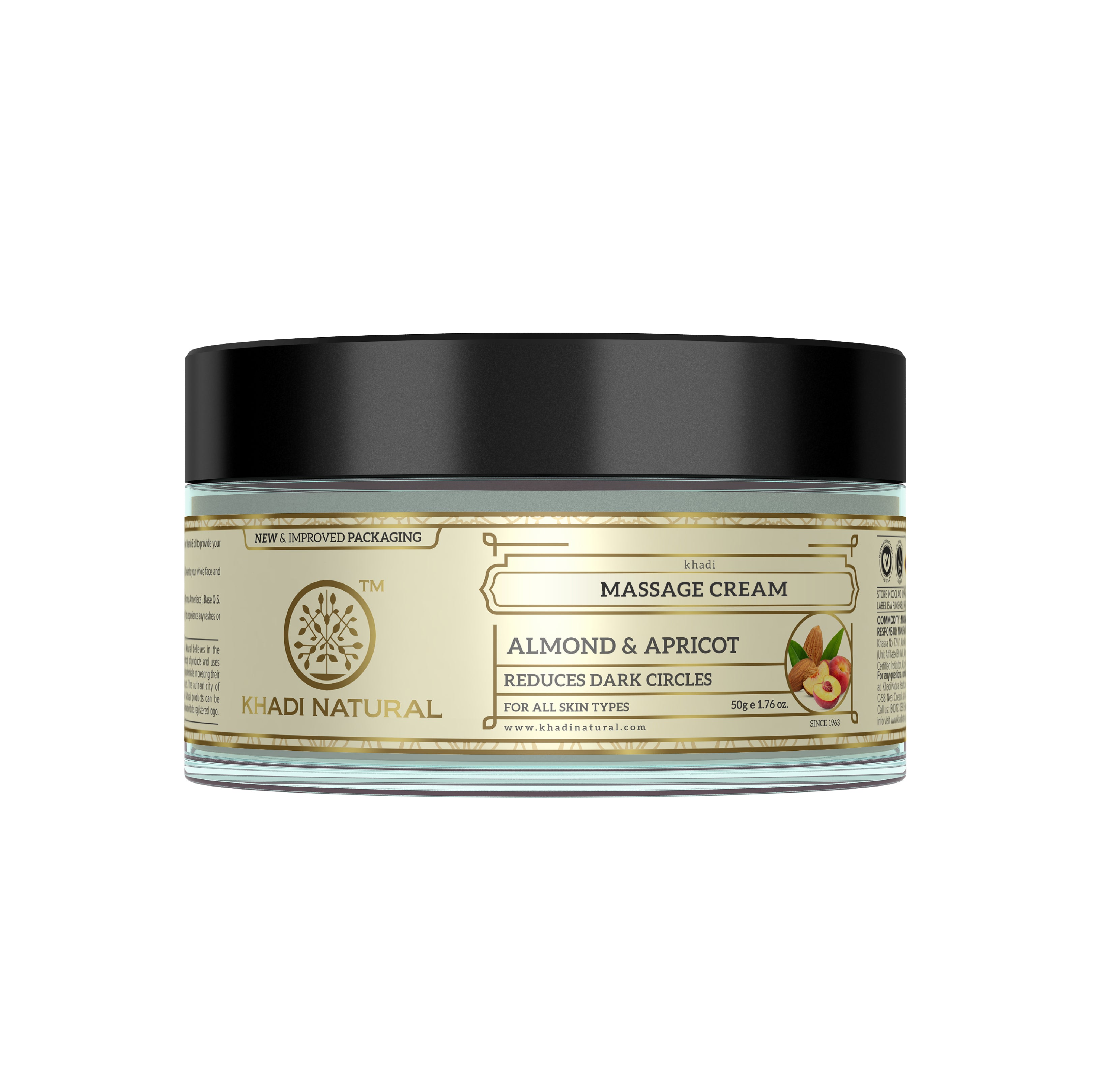 Khadi Natural Almond & Apricot Massage Cream - 50gm