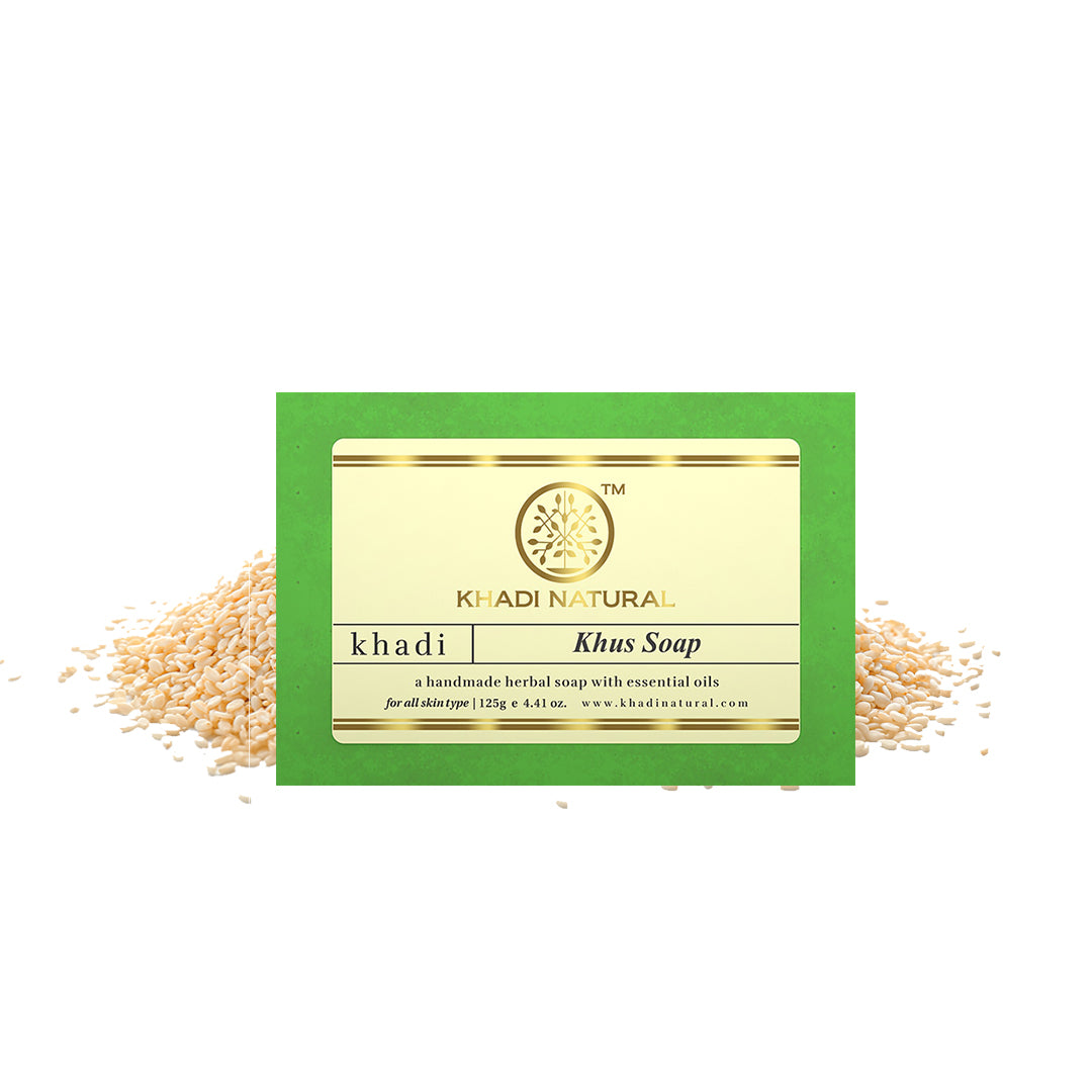 Khadi Natural Herbal Khus Soap-125 g