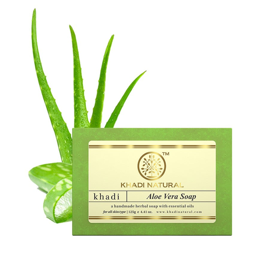 Khadi Natural Herbal Aloevera Soap - 125gm