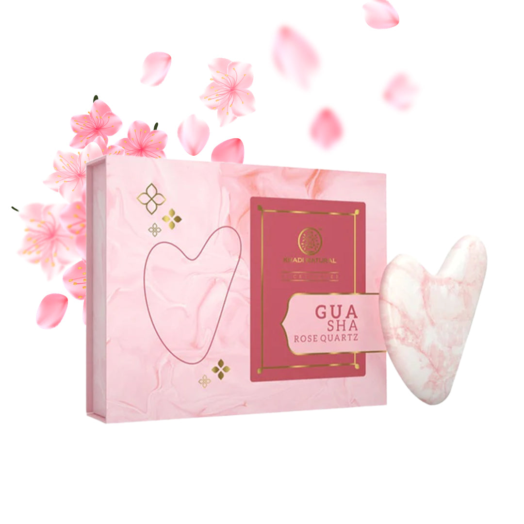 Khadi Natural Rose Quartz Gua Sha