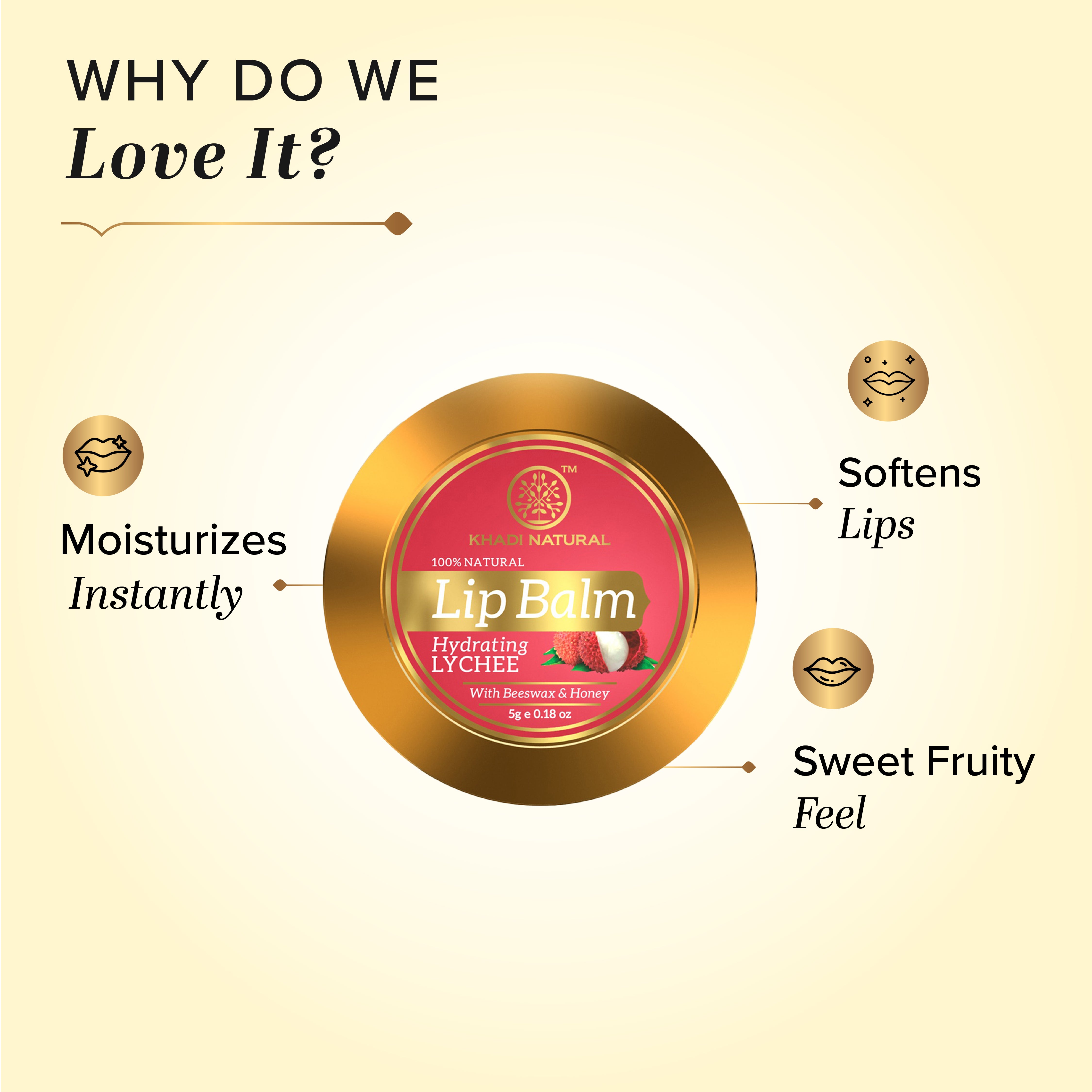 Khadi Natural Lychee, Watermelon & Wine Grapefruit Lip Balm Combo
