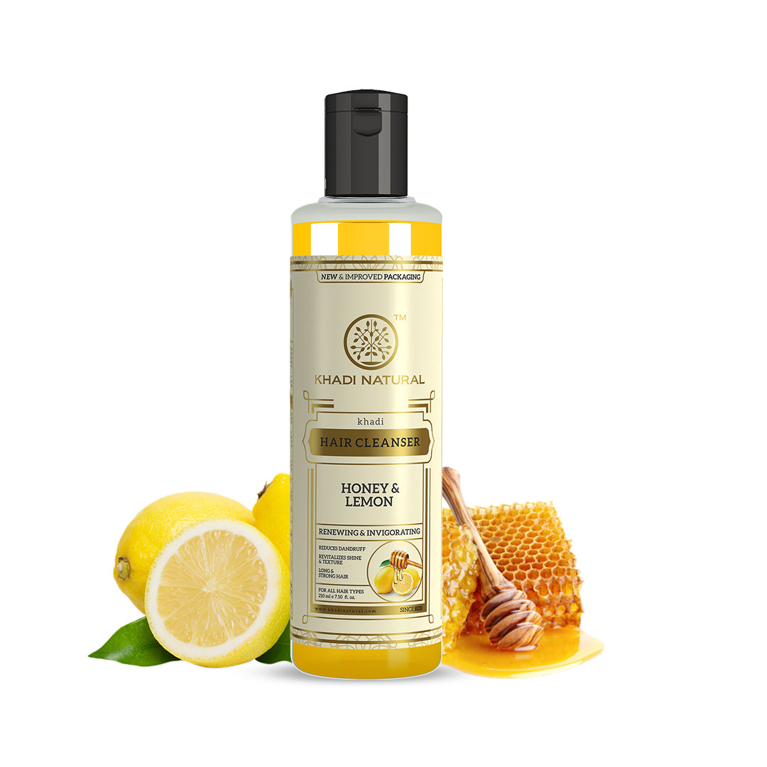 Khadi Natural Honey & Lemon Hair Cleanser - 210ml