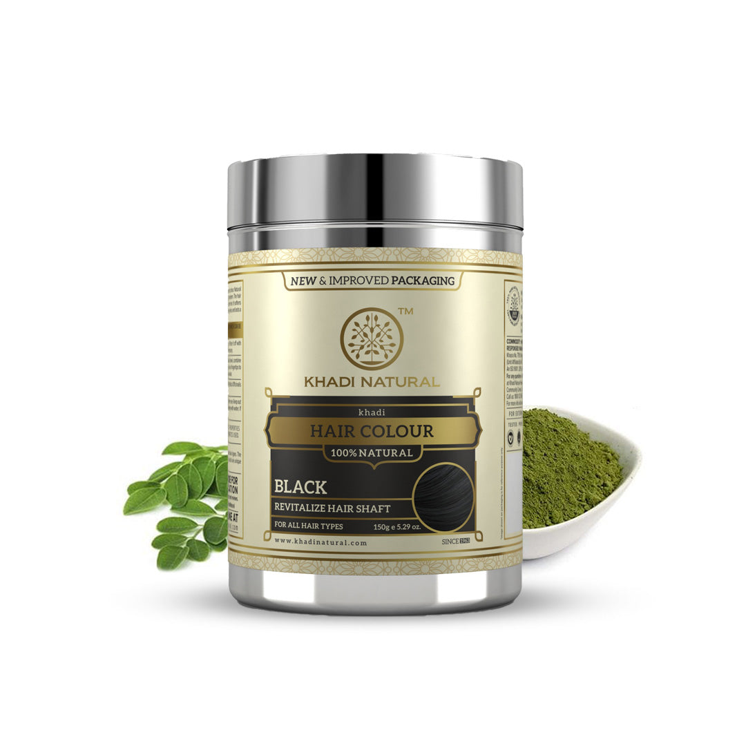 Khadi Natural Herbal Hair Colour Black-150 g