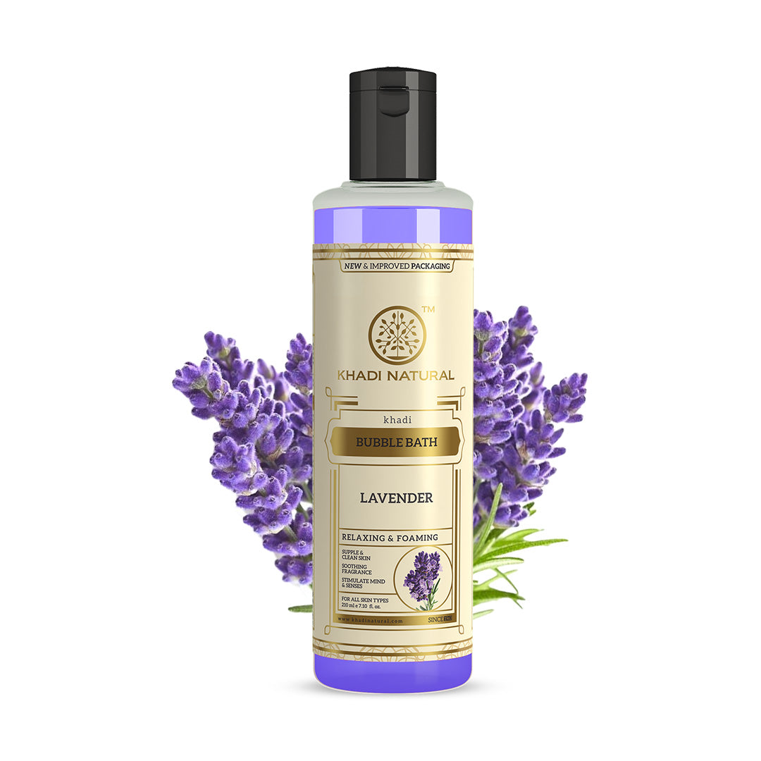 Khadi Natural Lavender Bubble Bath - 210ml Sale