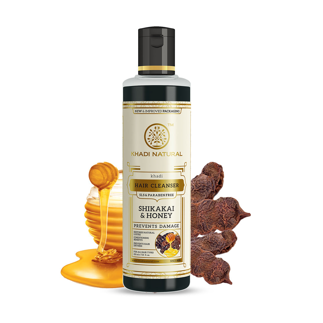Khadi Natural Shikakai & Honey Hair Cleanser - Sls & Paraben Free-210 ml - Deals