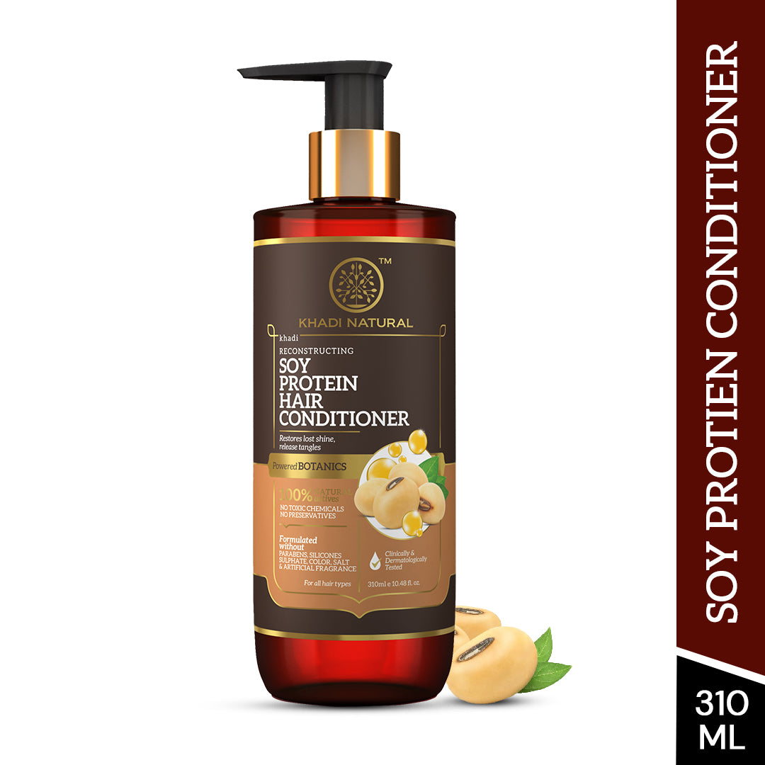 Khadi Natural Soy Protein Hair Conditioner - Powered Botanics - 310ml