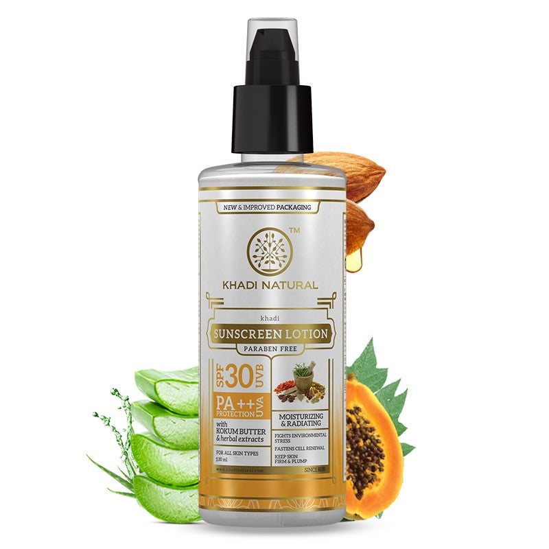 Khadi Natural Sunscreen Moisturising Lotion - SPF 30 - 100ml