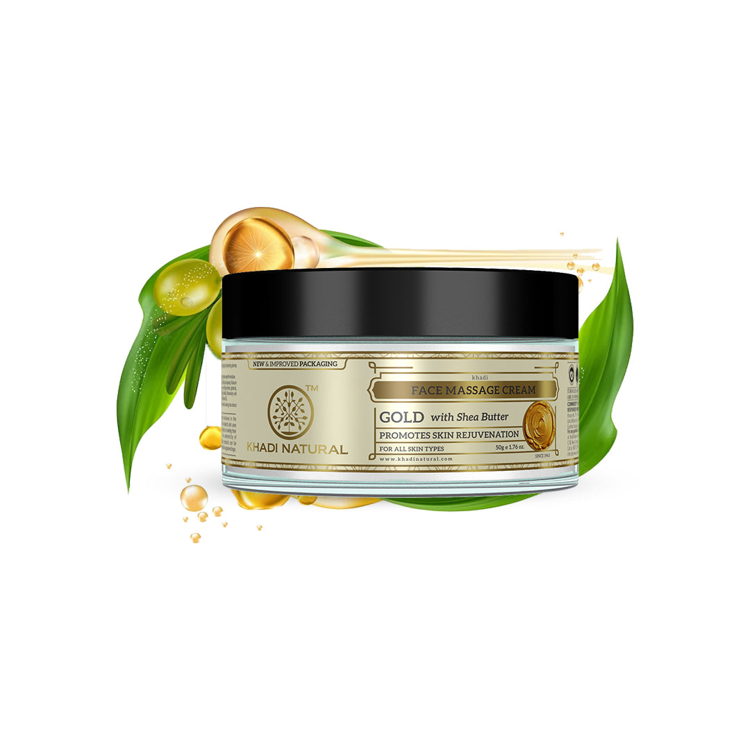 Khadi Natural Face Gold Massage Cream 50 g