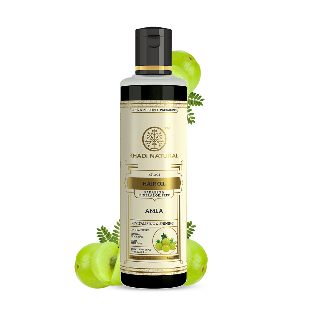 Khadi Natural Pure Amla Hair Oil Paraben & Mineral Free - 210ml