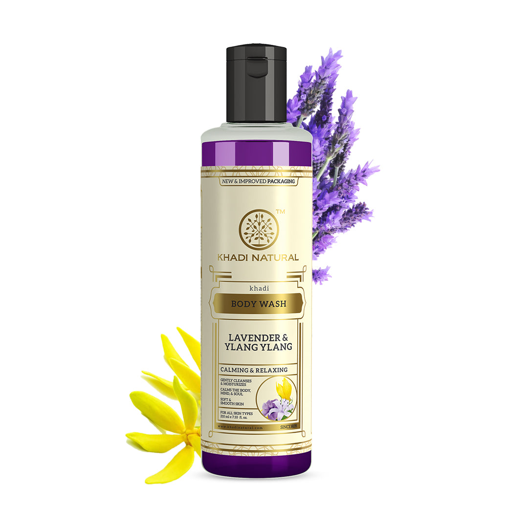 Khadi Natural Lavender & Ylang Ylang Body Wash - 210ml