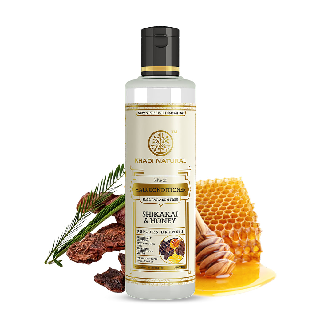 Khadi Natural Shikakai & Honey Hair Conditioner- Sls & Paraben Free-210 ml