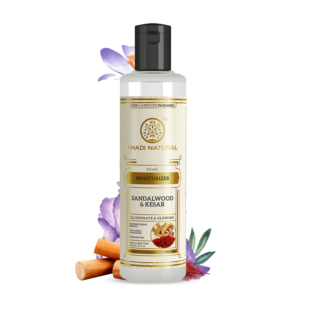 Khadi Natural Sandalwood & Kesar Moisturizer - 210ml