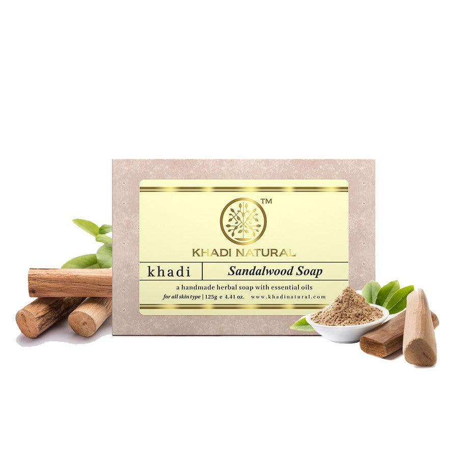 Khadi Natural Herbal Sandalwood Soap - 125gm