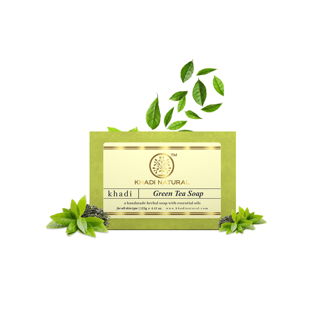 Khadi Natural Green Tea Soap - 125gm