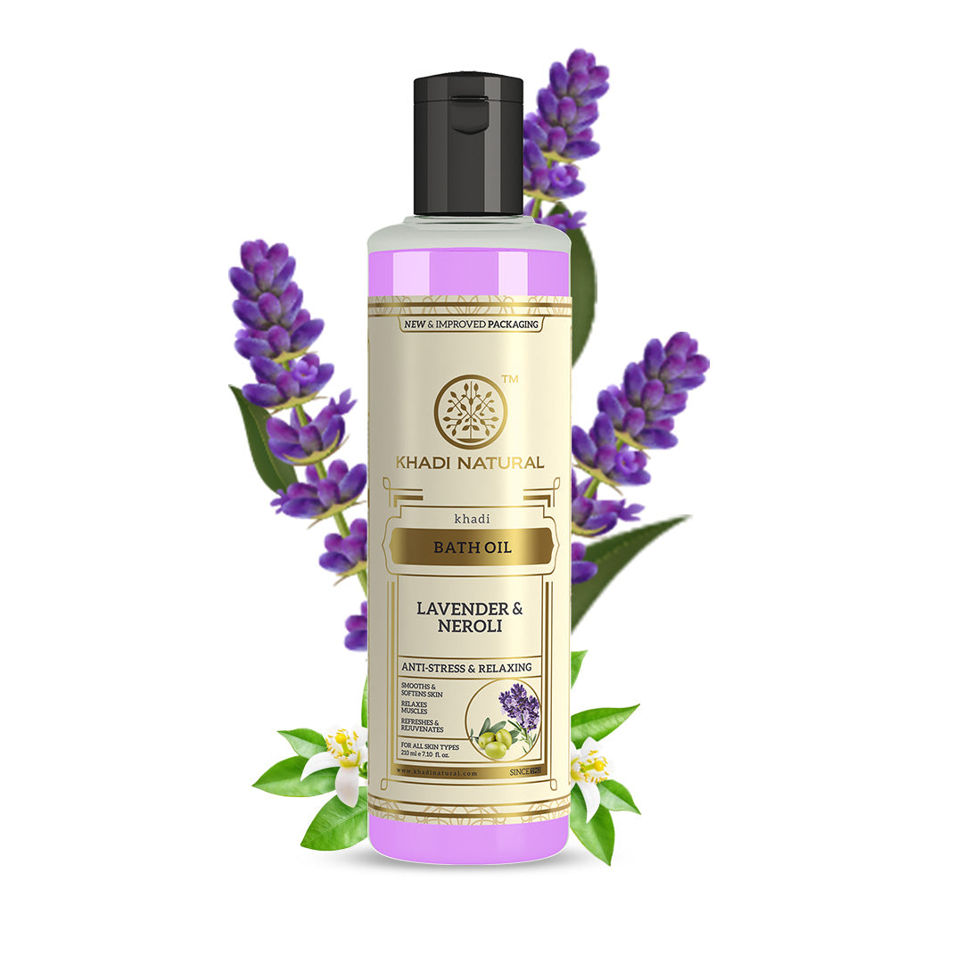 Khadi Natural Lavender & Neroli Bath Oil 210 ml