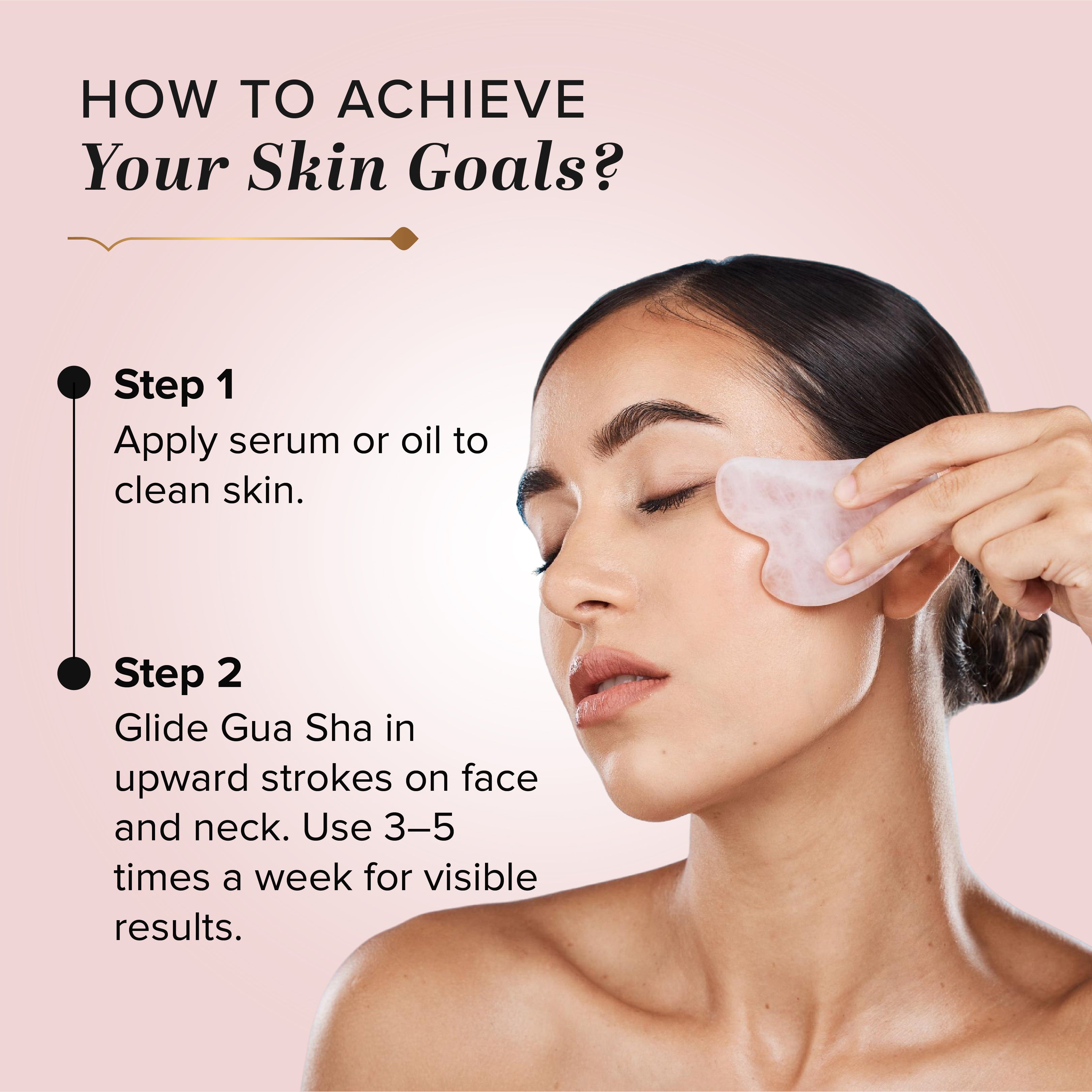 Khadi Natural Rose Quartz Gua Sha