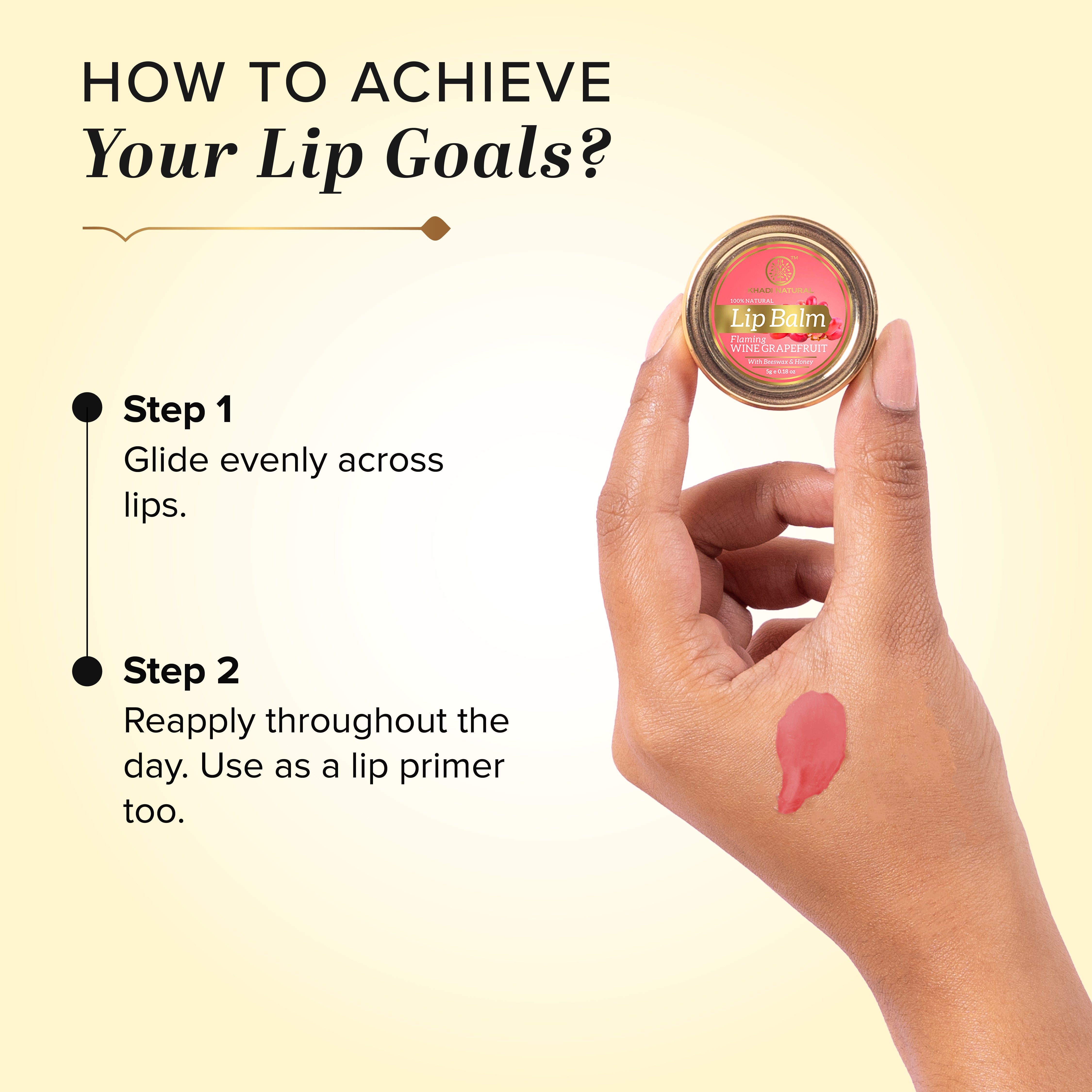 Khadi Natural Lychee, Watermelon & Wine Grapefruit Lip Balm Combo