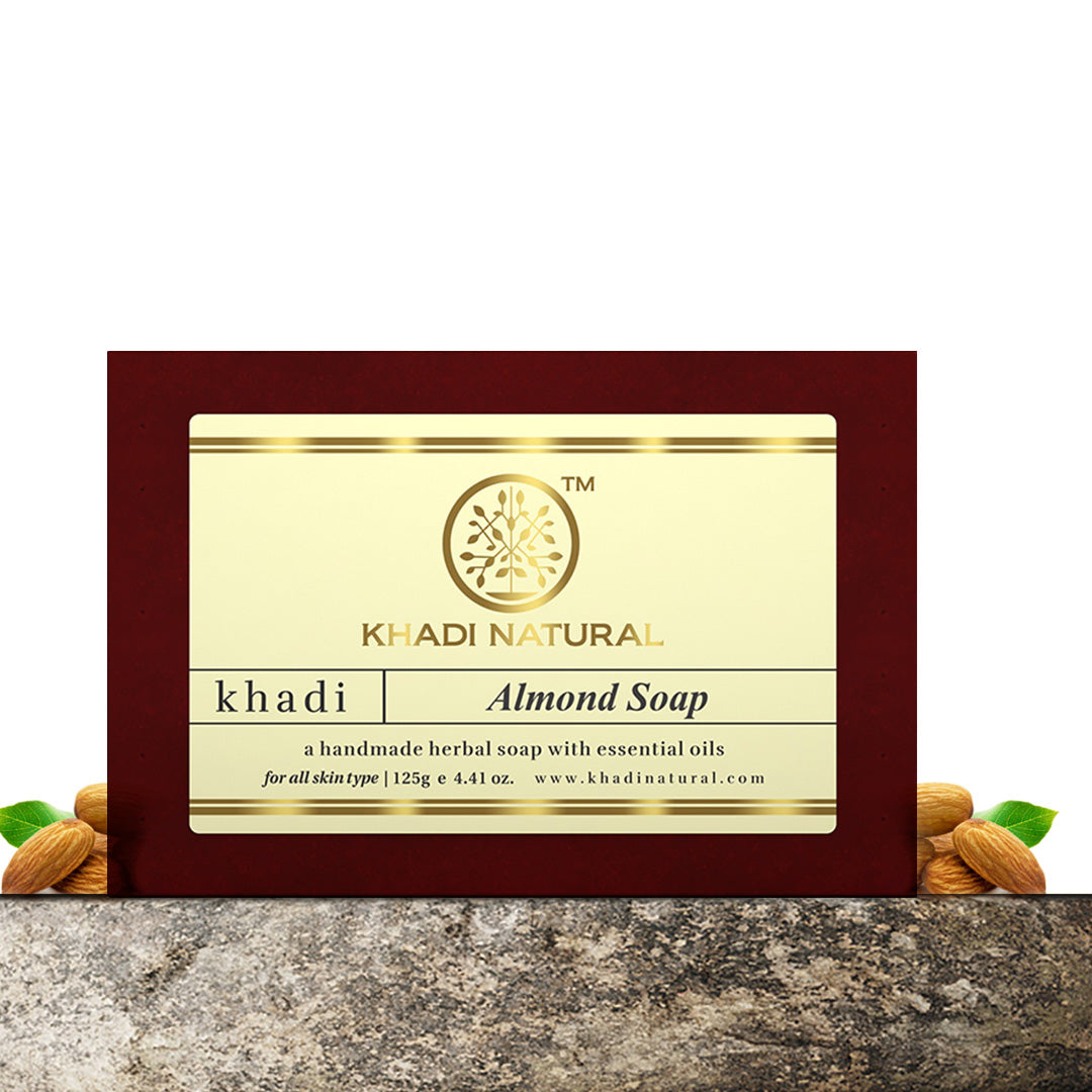 Khadi Natural Almond Soap Combo Pack Of 5 – 125gm Each