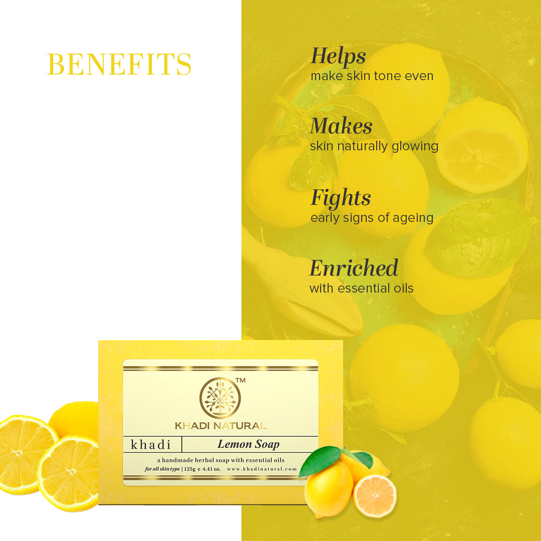 Khadi Natural Herbal Lemon Soap 125g