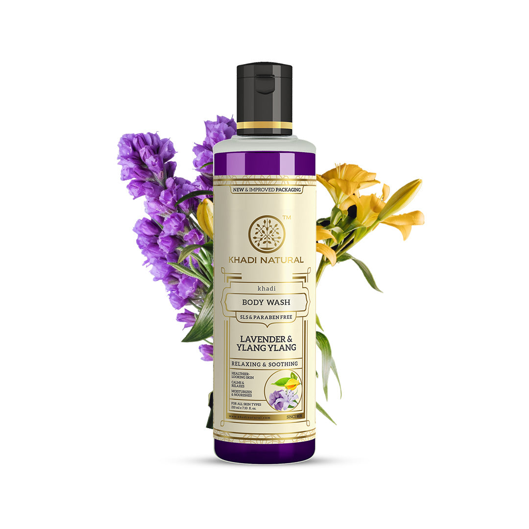 Khadi Natural Lavender & Ylang Ylang Body Wash - 210ml